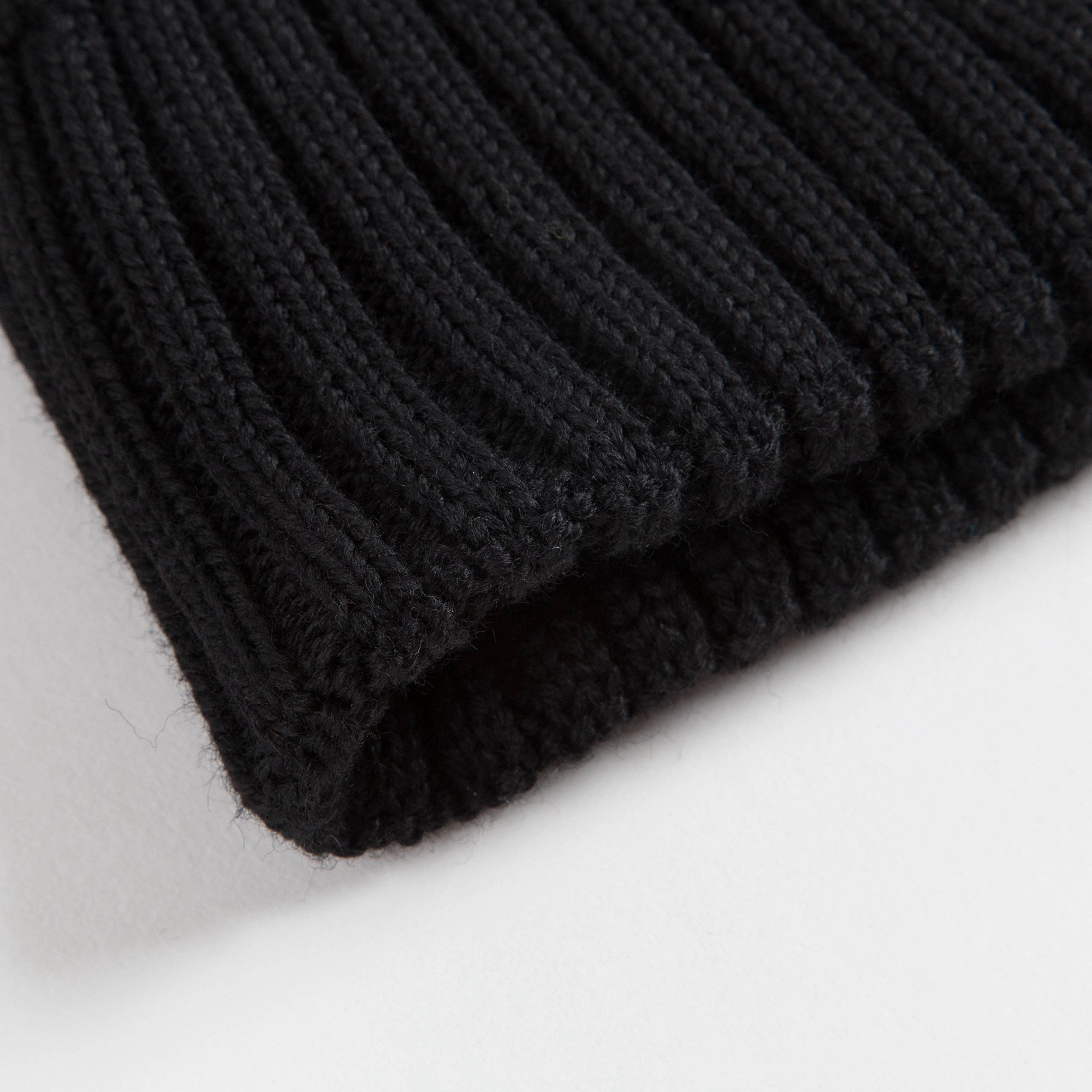 Girls Black "BERRETTO" Virgin Wool Hats