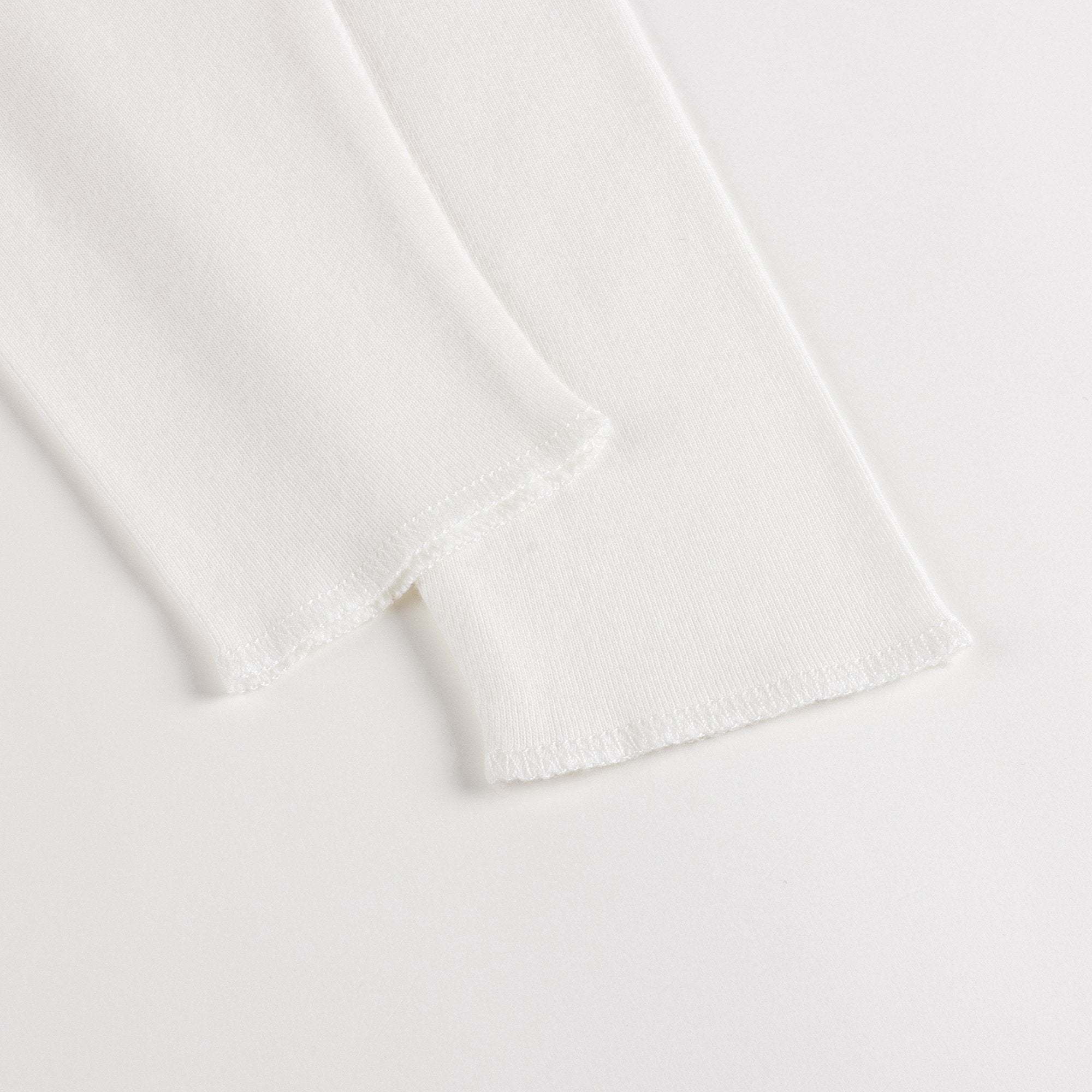 Baby Boys & Girls Off White Cotton Leggings