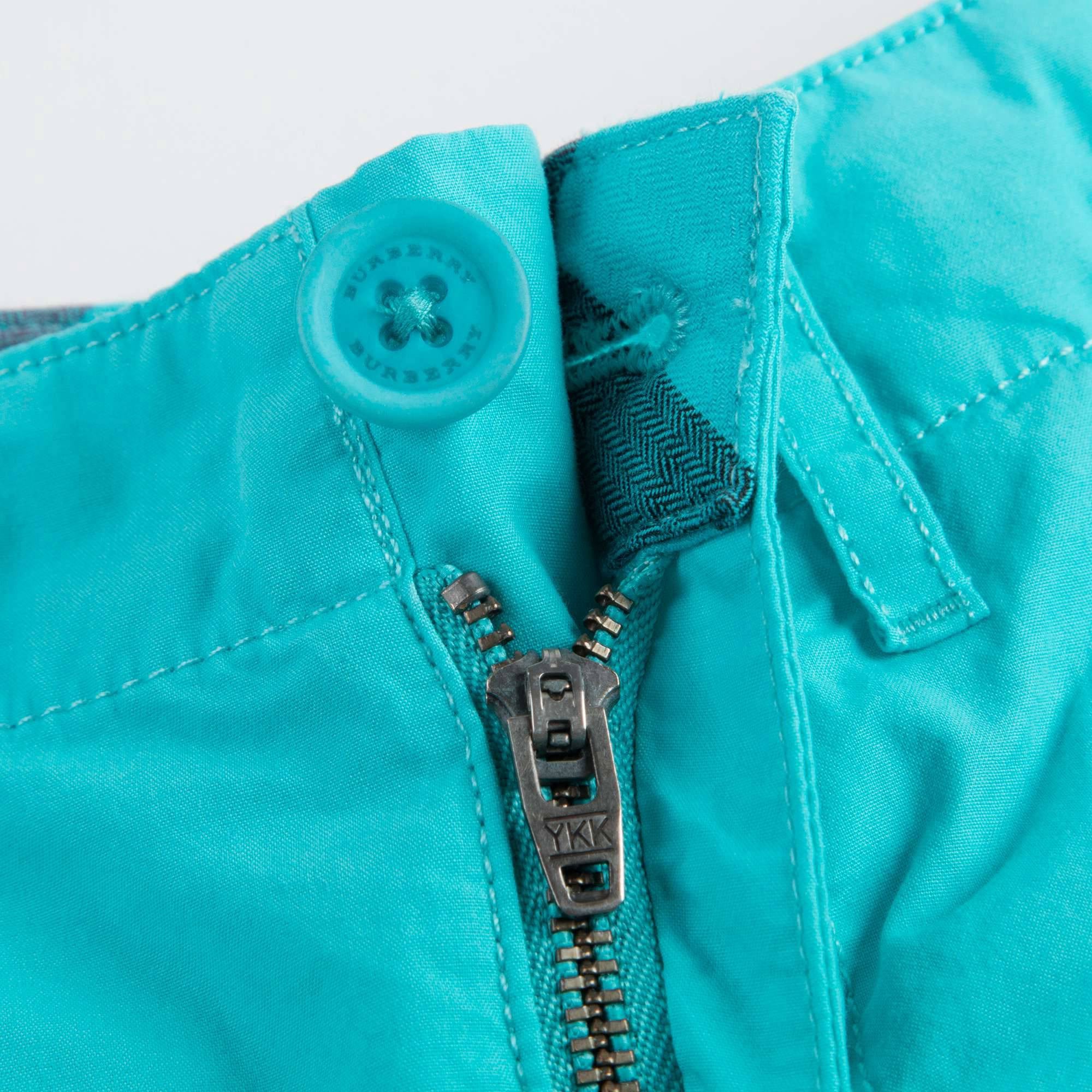 Boys Blue Turquoise Cotton Shorts