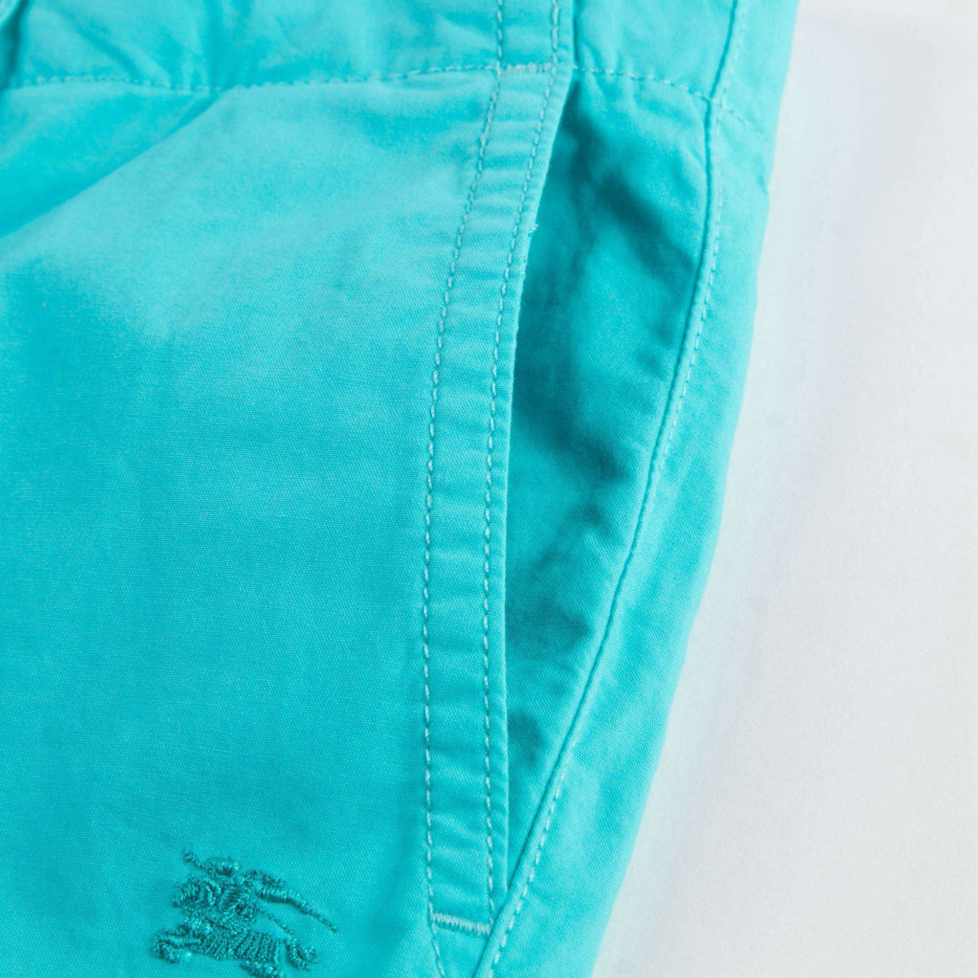 Boys Blue Turquoise Cotton Shorts