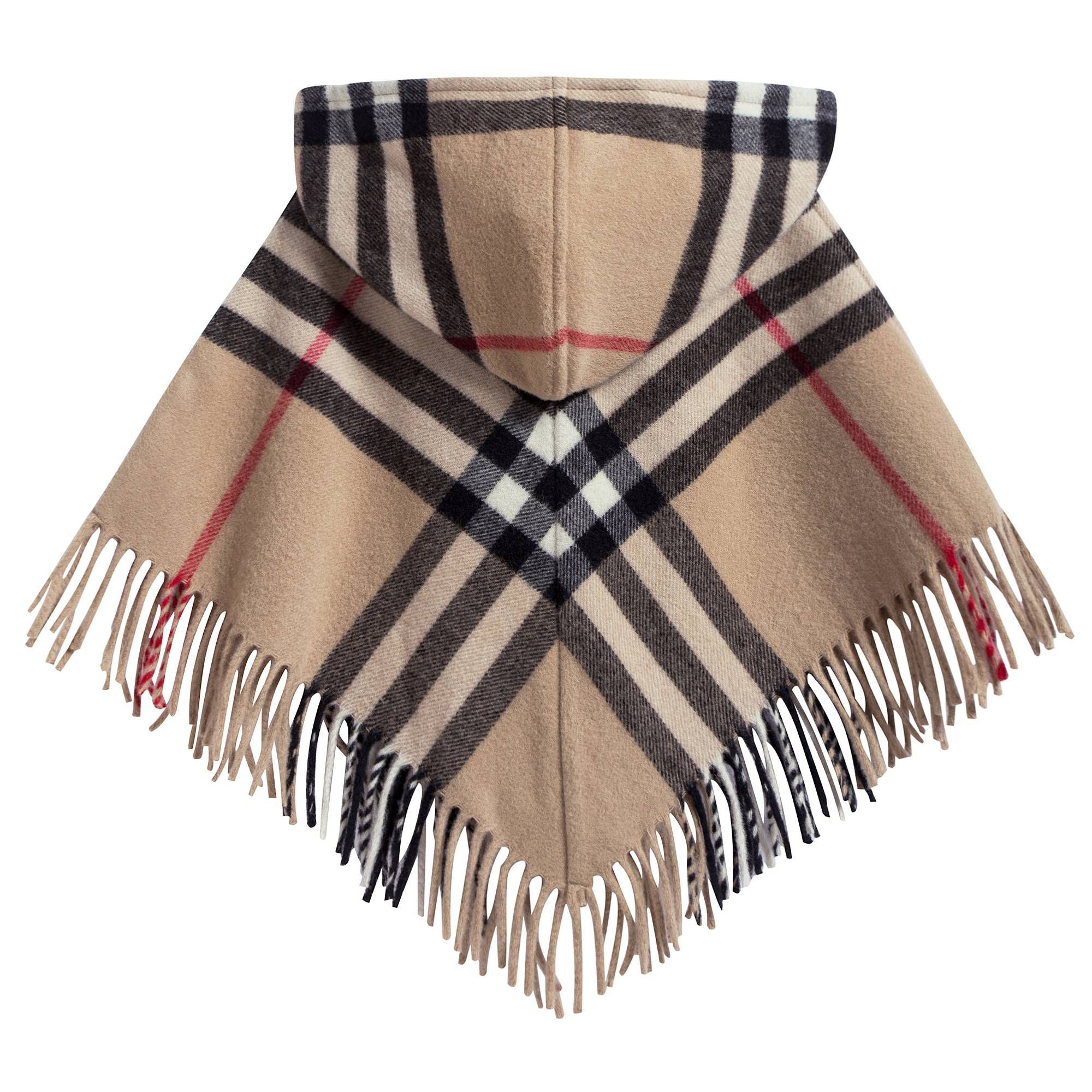 Girls  Beige  Check   Wool   Blankets