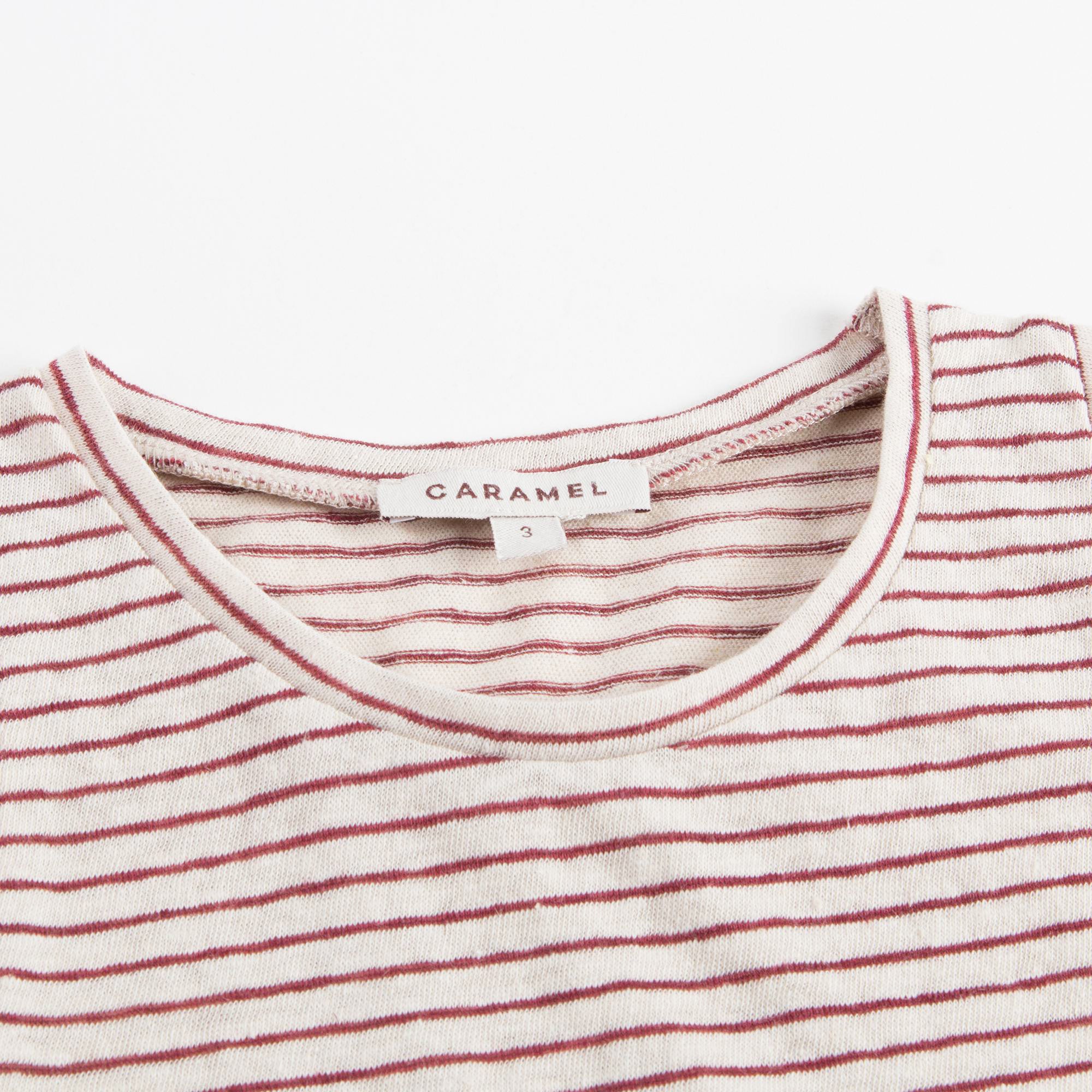 Girls Dark Red Striped Vest