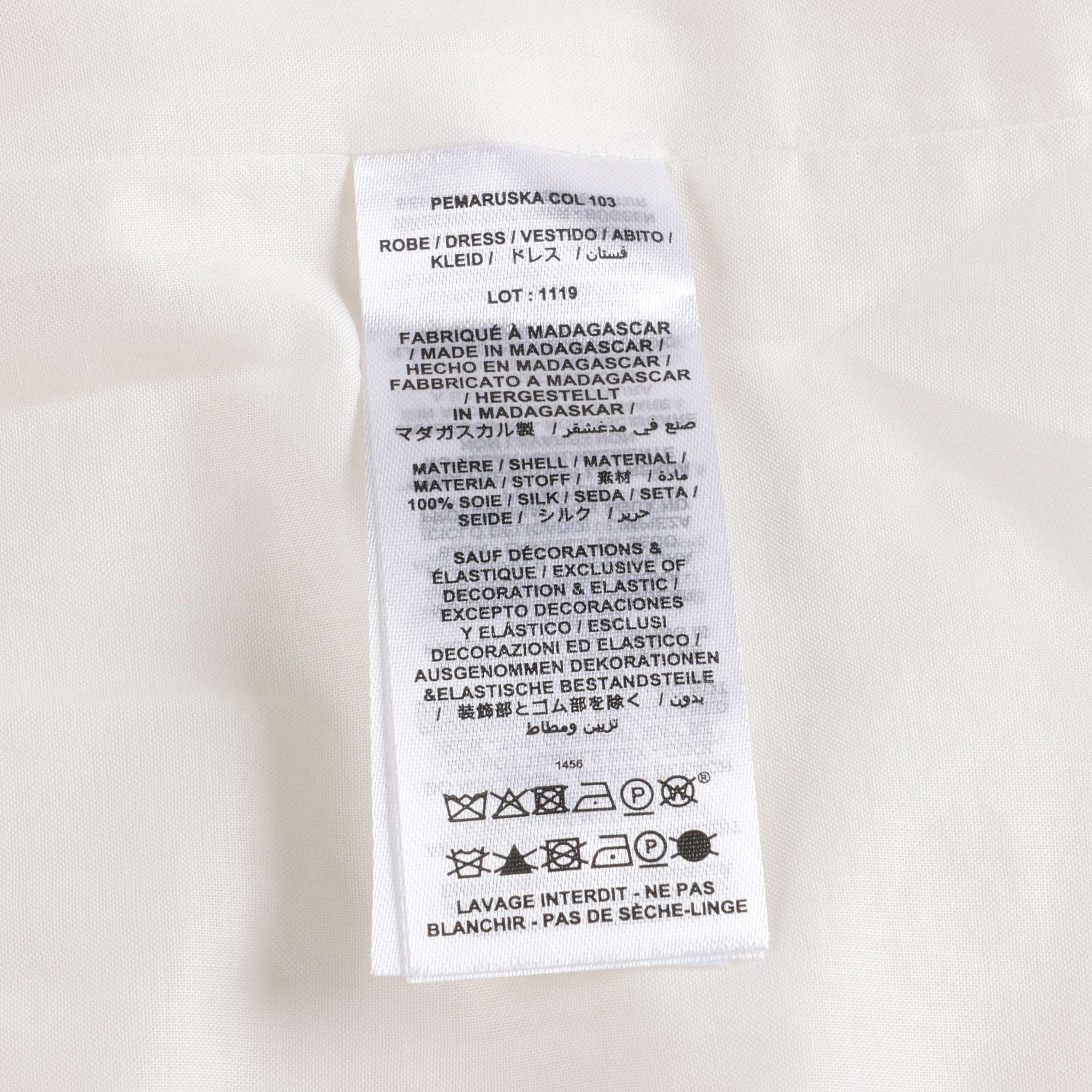 Robe en soie blanche pour bébés filles