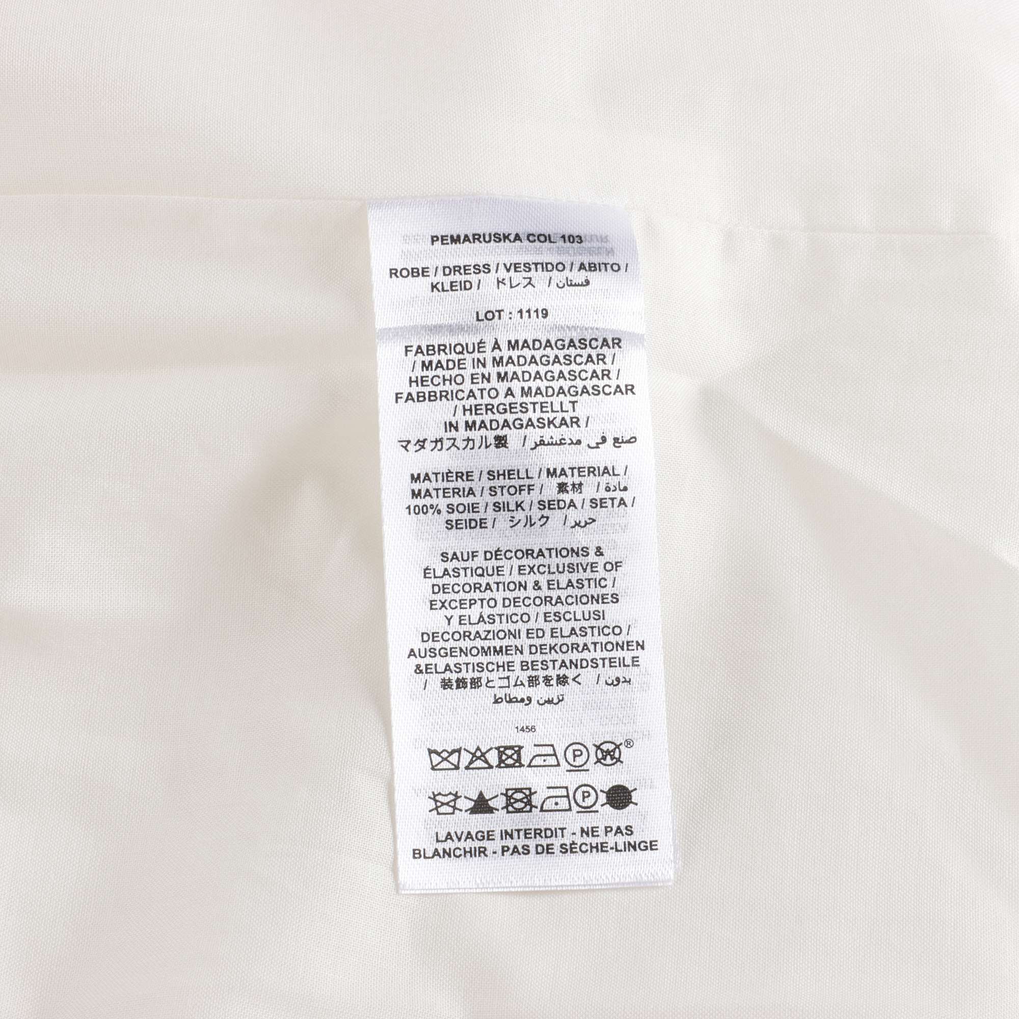 Robe en soie blanche pour bébés filles