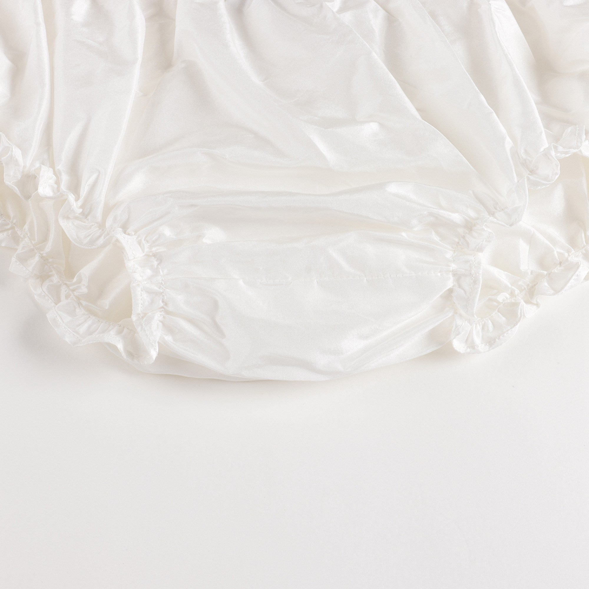 Robe en soie blanche pour bébés filles