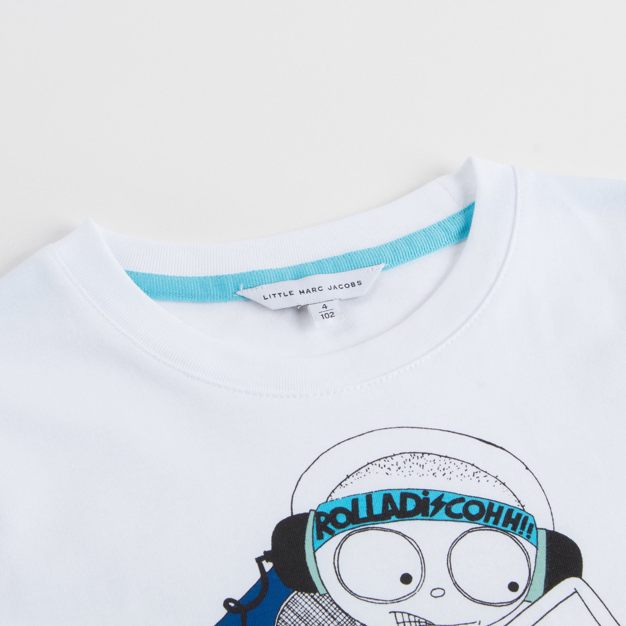 Boys White Cotton T-Shirt