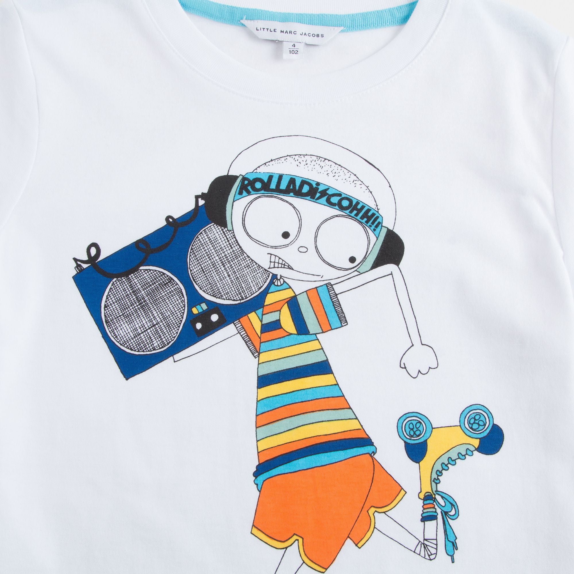 Boys White Cotton T-Shirt