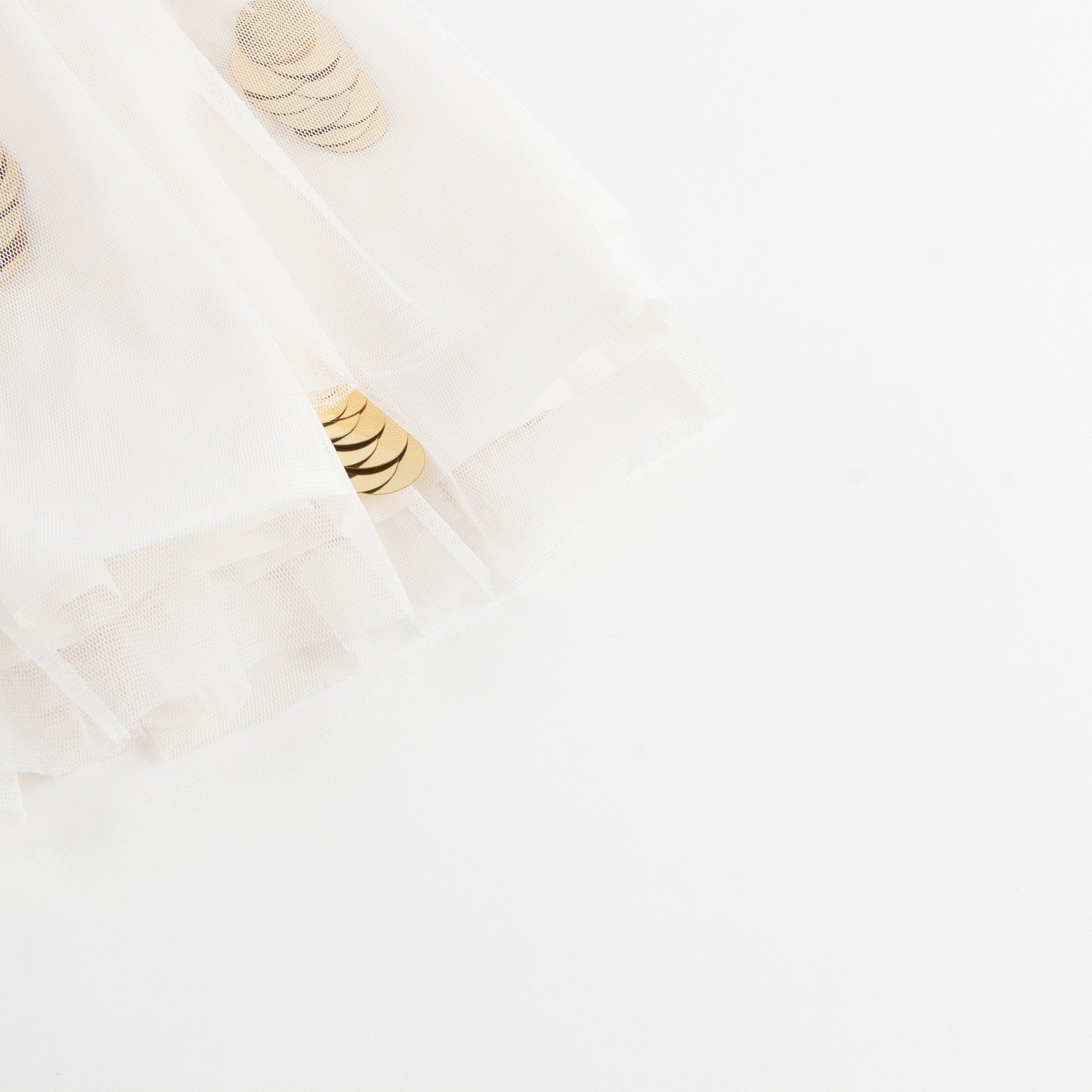 Girls Ivory Tiered Tulle Skirt