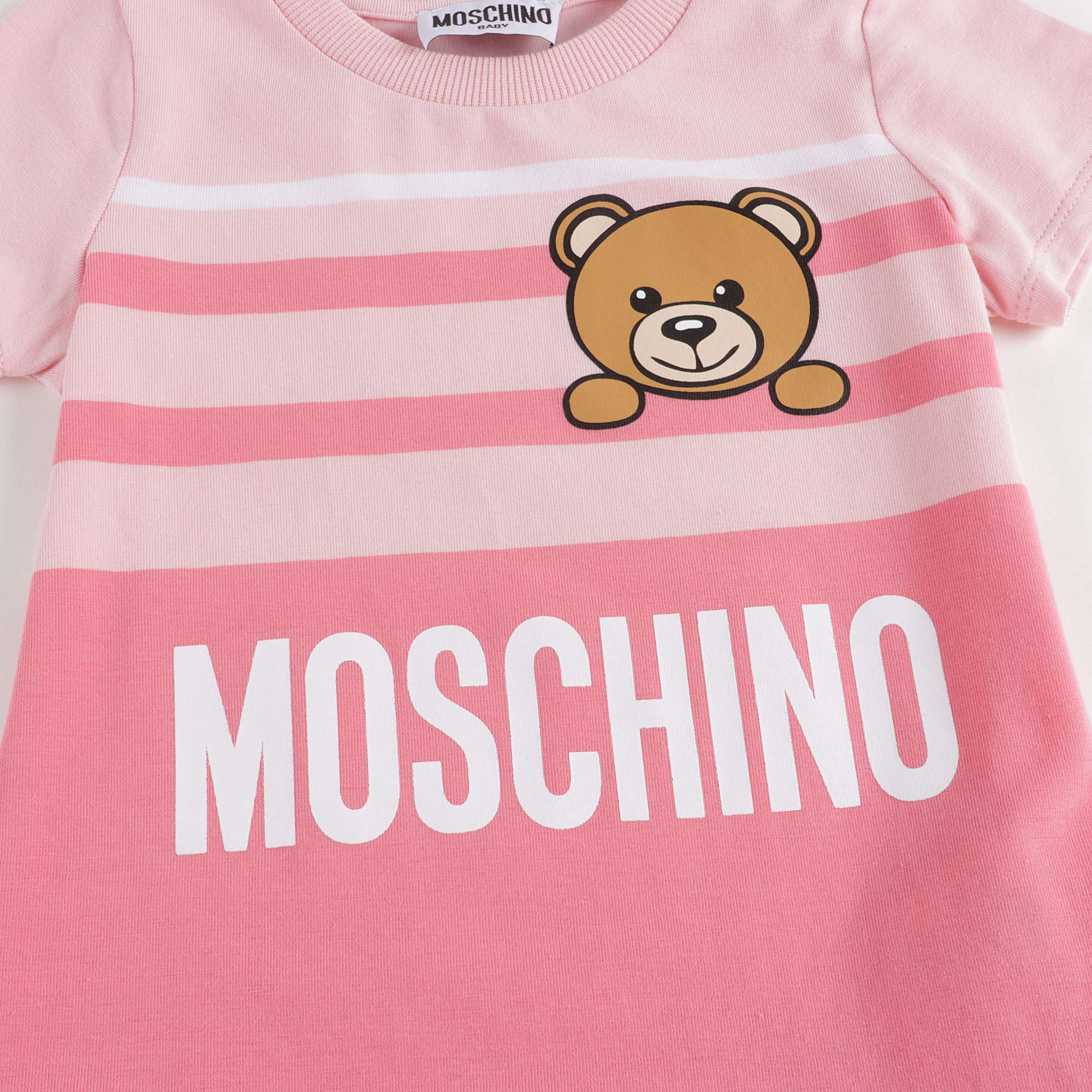 Baby Girls Pink Stripe Cotton Dress