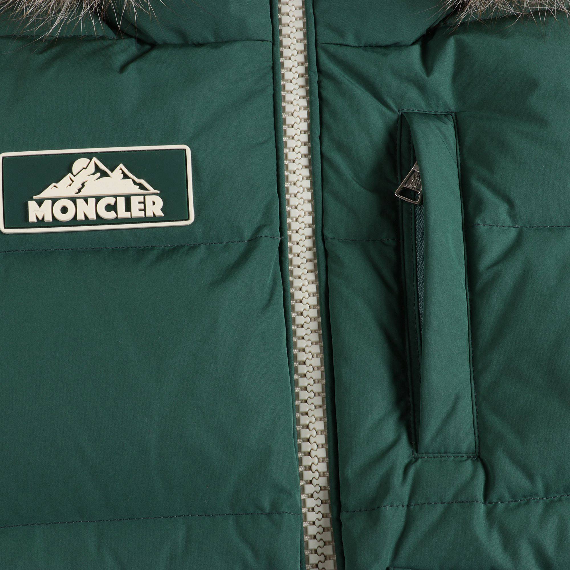 Boys Dark Green Padded Down Jacket