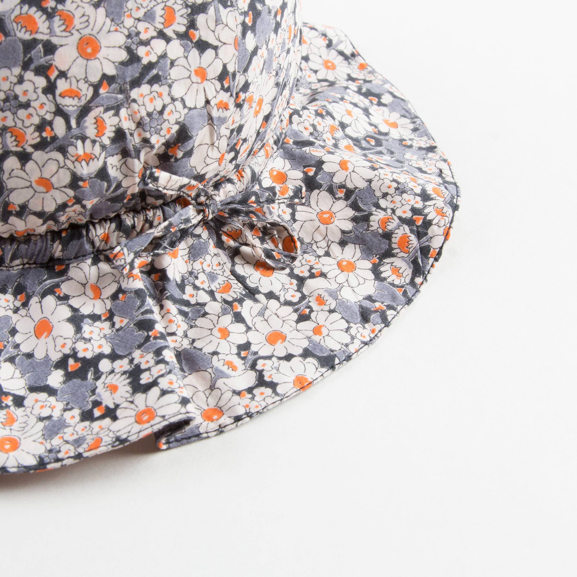 Baby Girls Grey Liberty Woven Sunhat