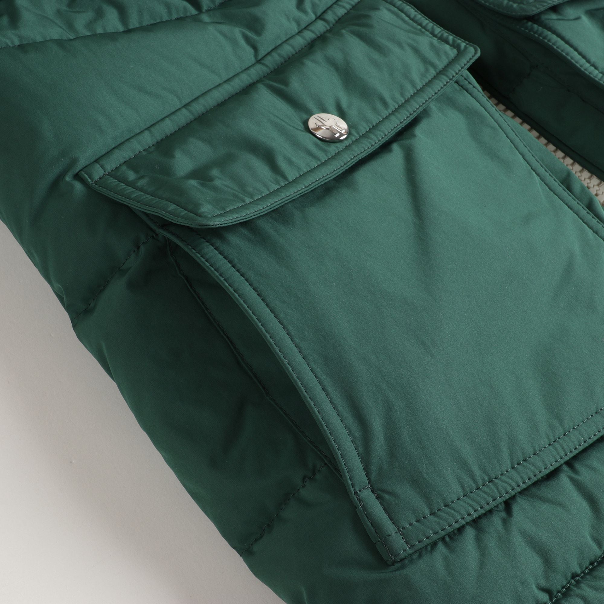 Boys Dark Green Padded Down Jacket