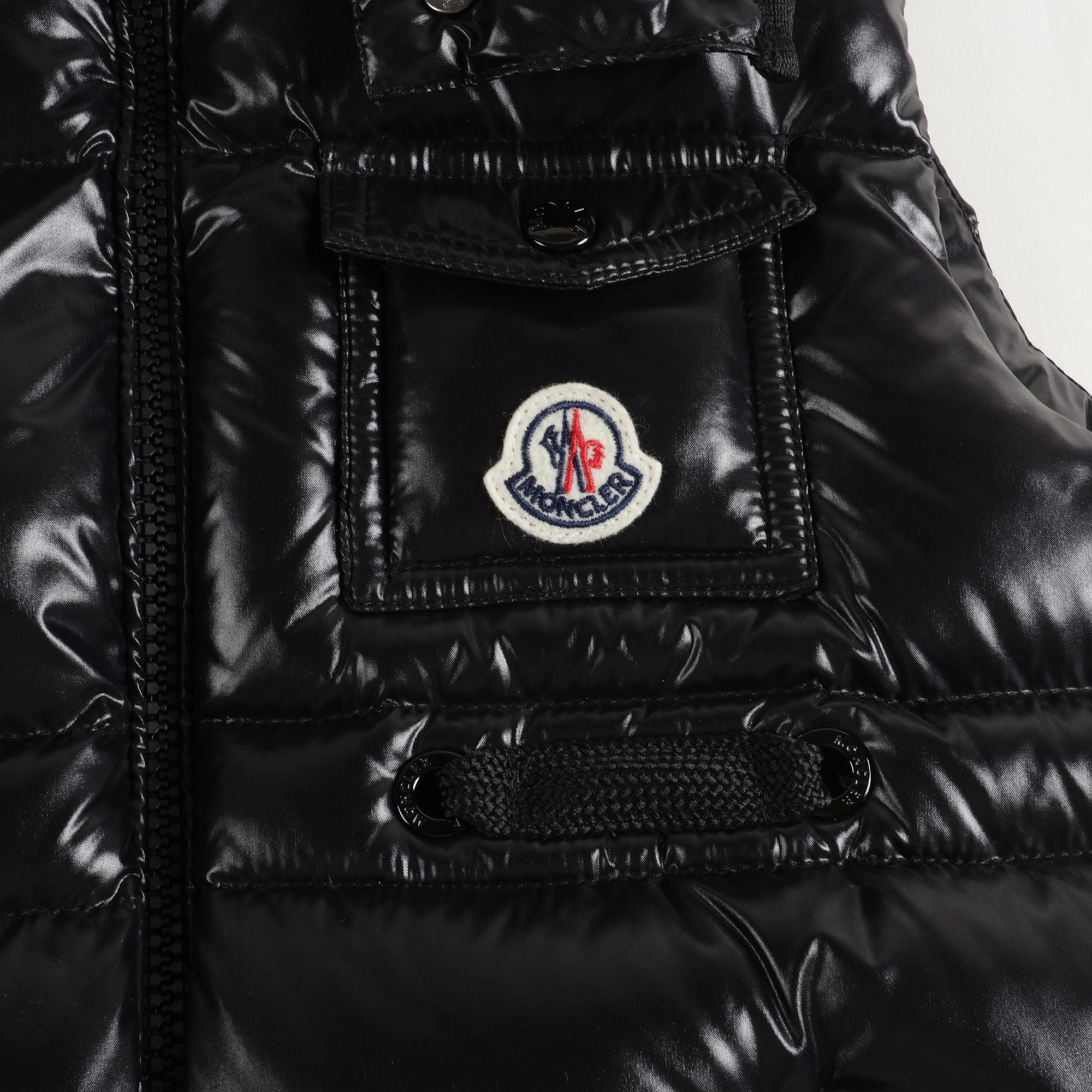 Boys Black Padded Down Vest