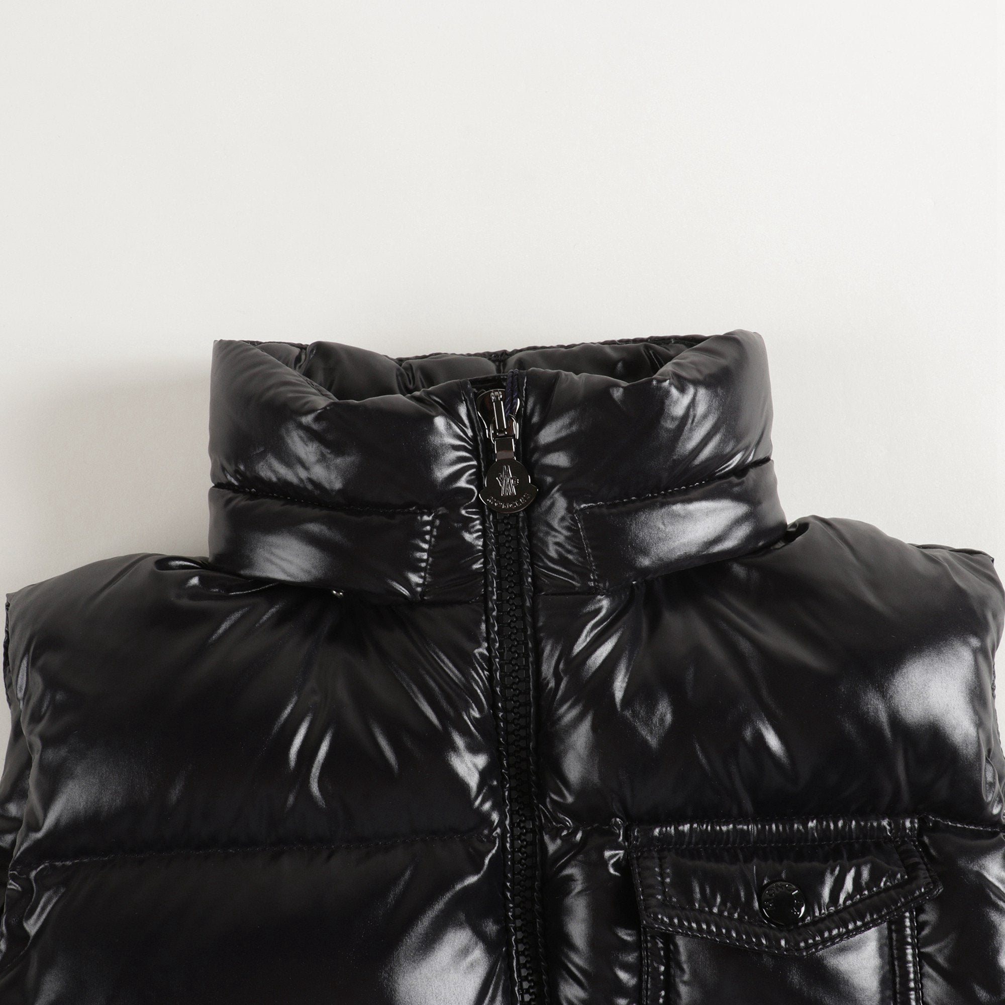 Boys Black Padded Down Vest