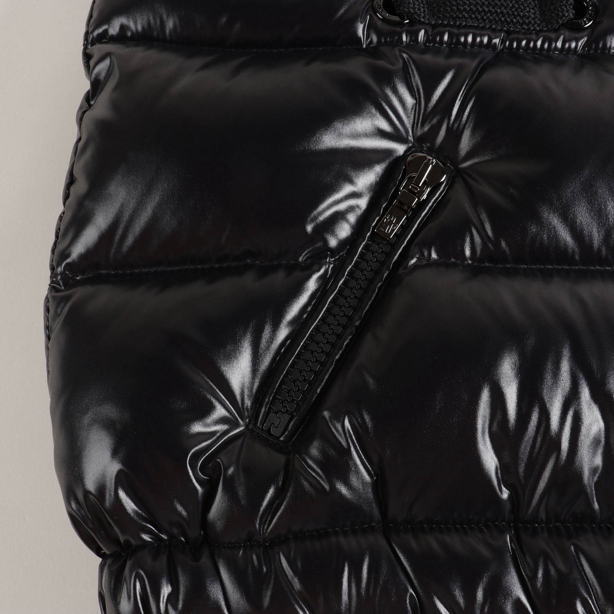 Boys Black Padded Down Vest