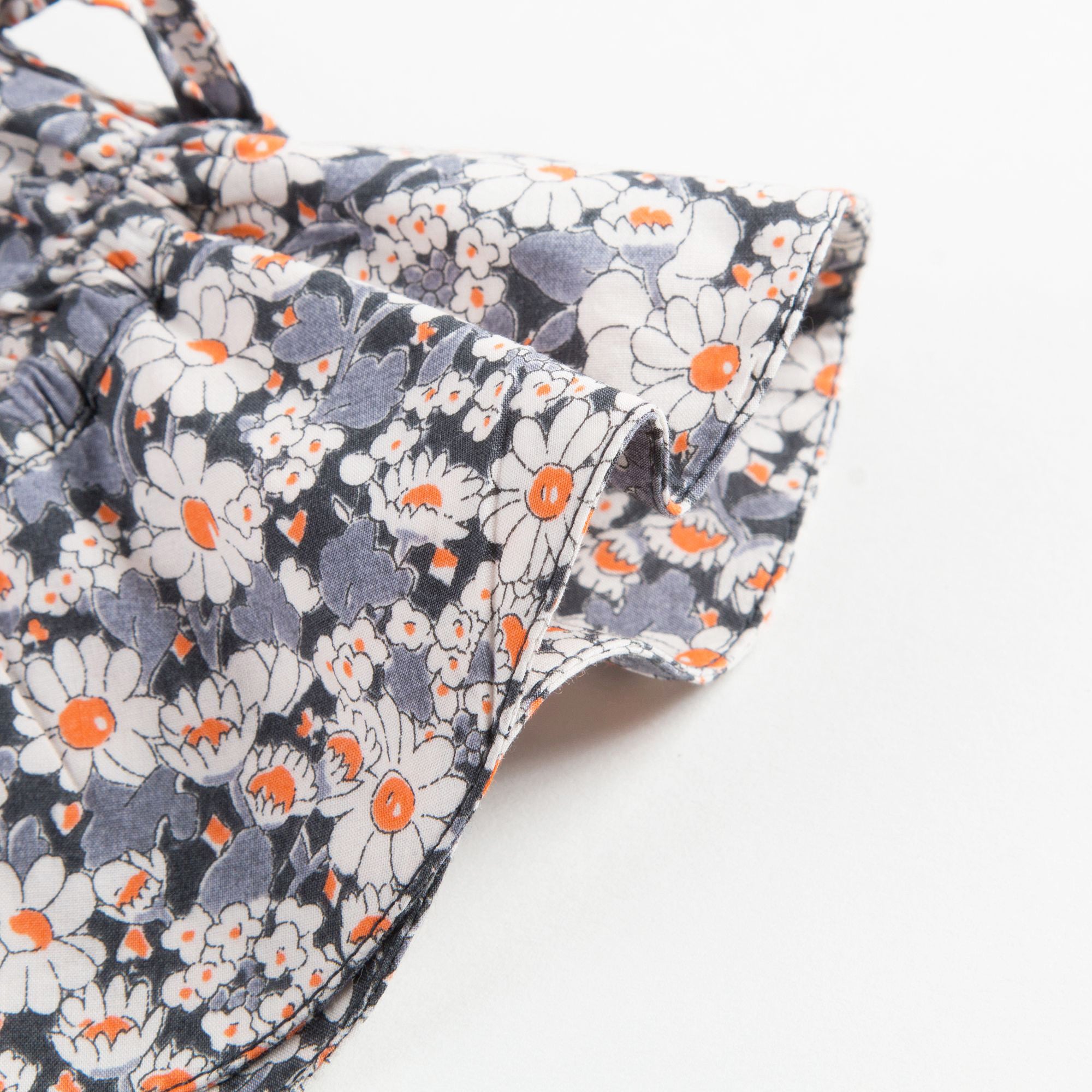 Baby Girls Grey Liberty Woven Sunhat