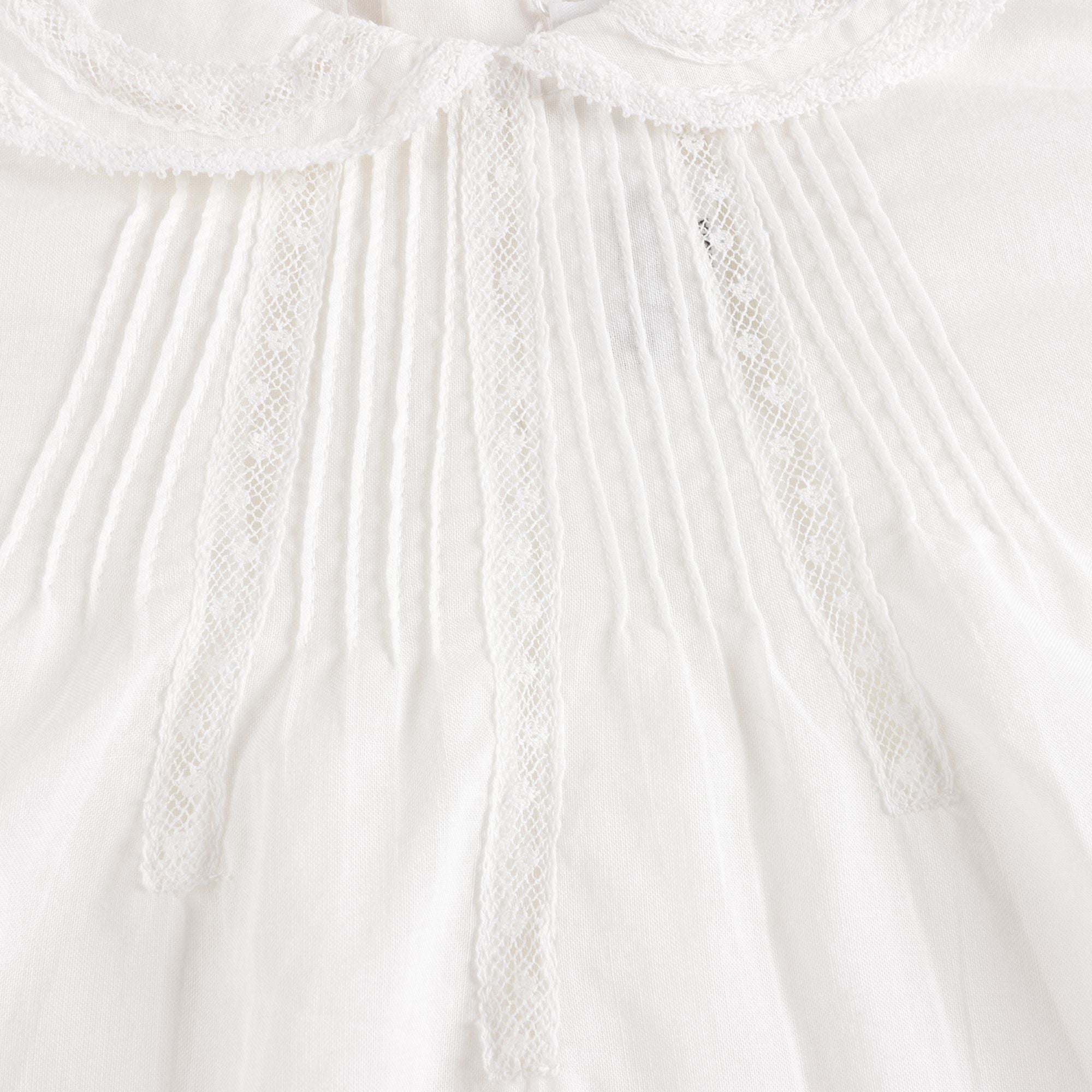Chemise blanche en coton pour bébés filles