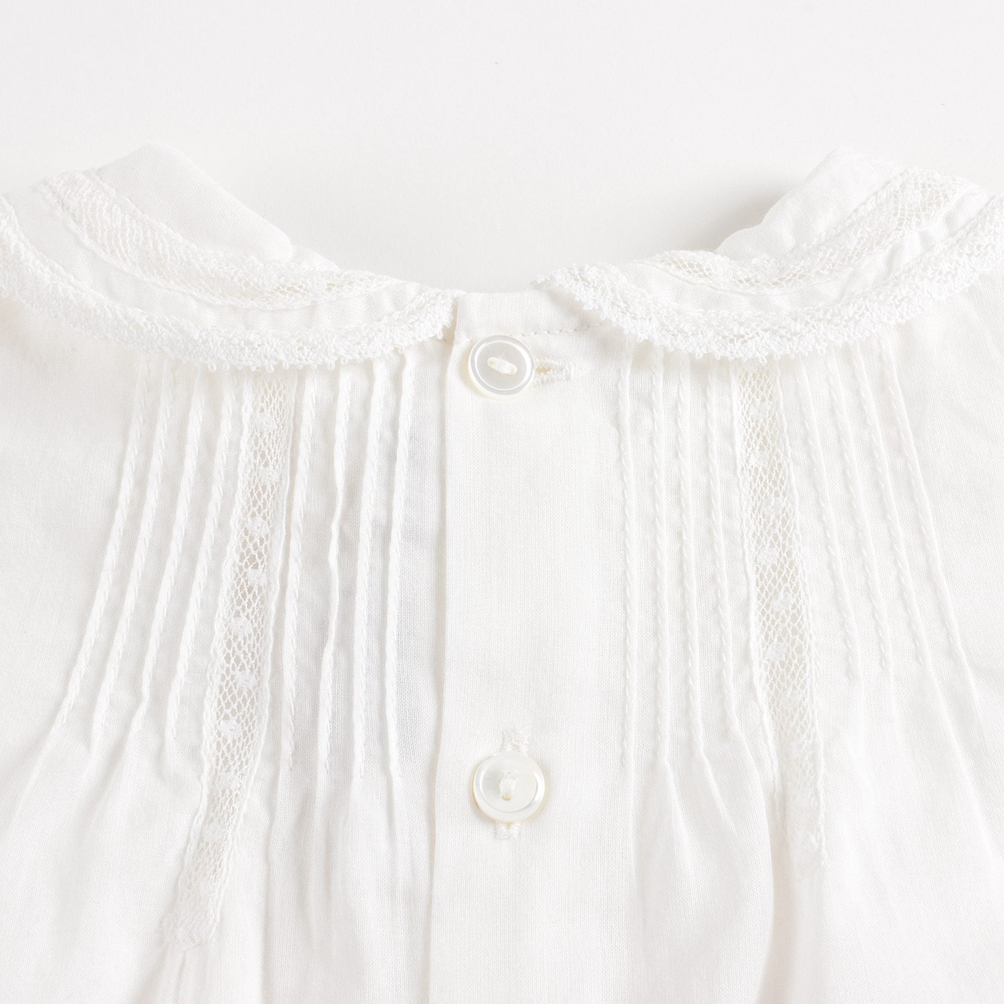 Chemise blanche en coton pour bébés filles