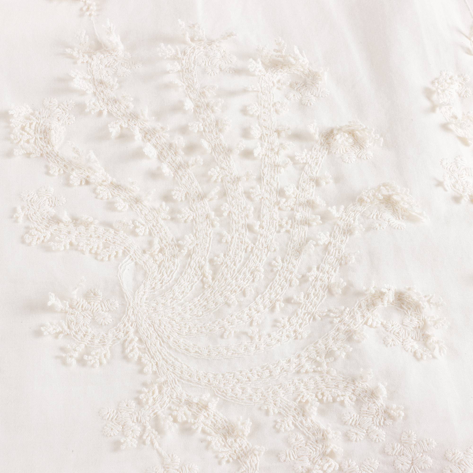 Baby Girls White Embroidered Cotton Dress