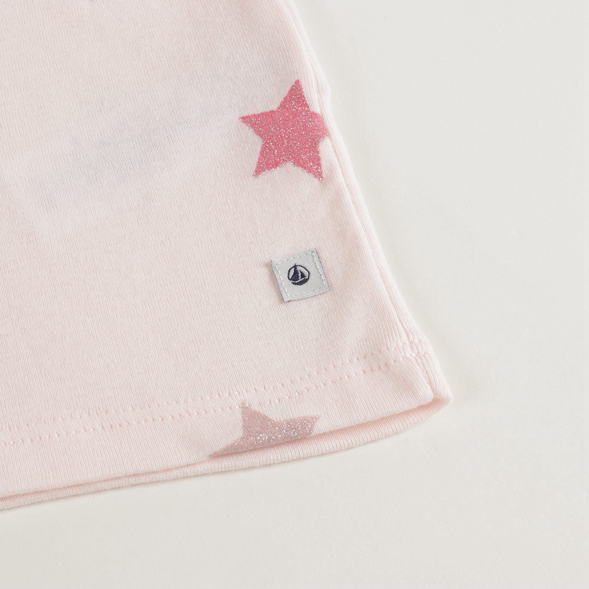 Ensemble de pyjama pour filles rose et étoiles