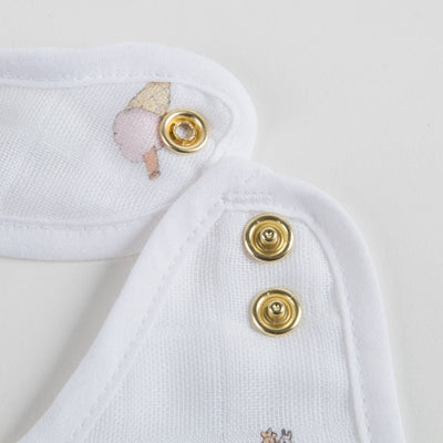 Small Bib Sweetie Pie - Gold Snaps