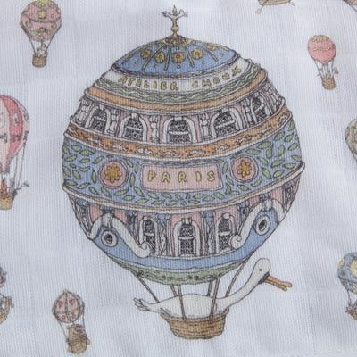 Small Bib Hot Air Balloons - Gold Snaps