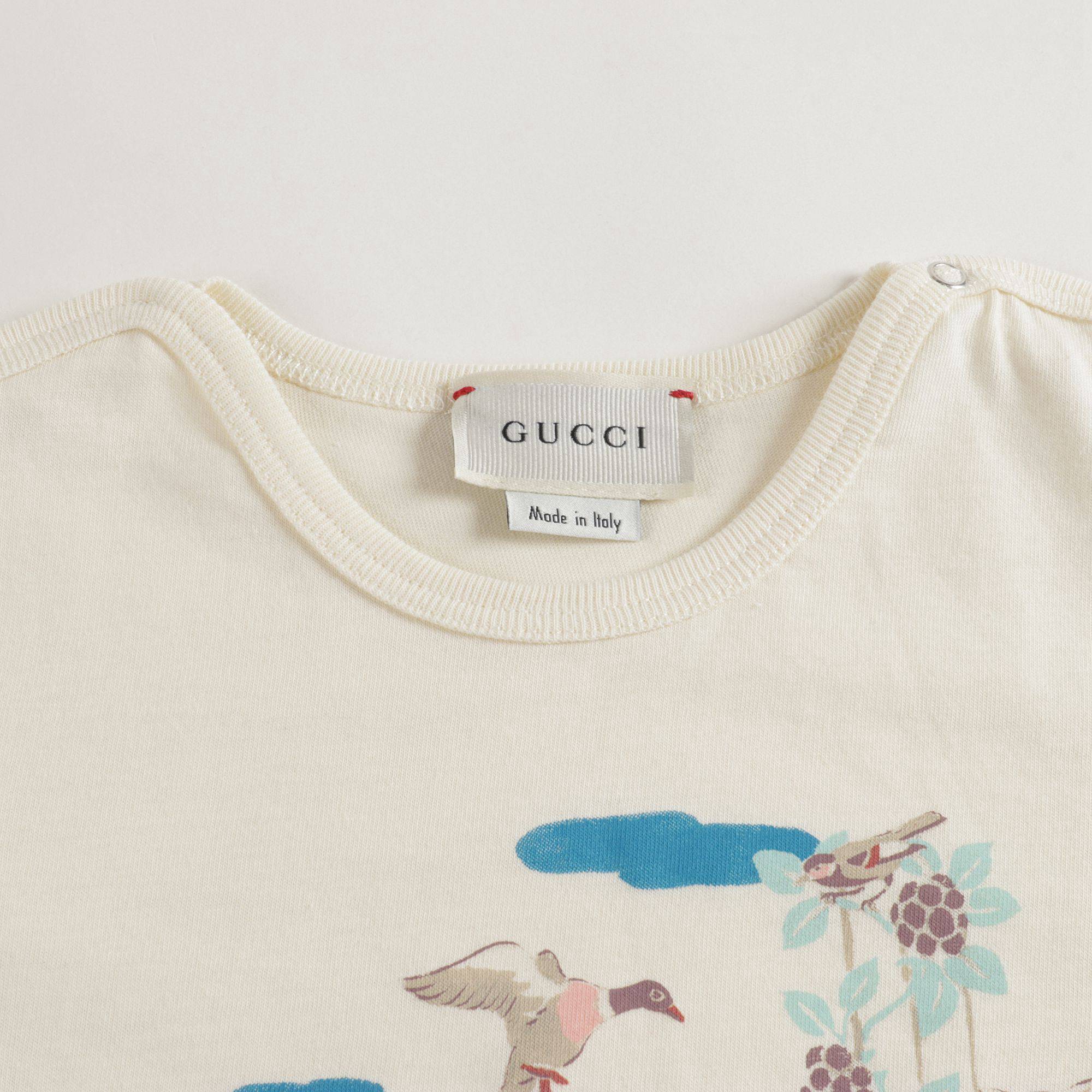 Baby Boys & Girls Off White Print T-Shirt