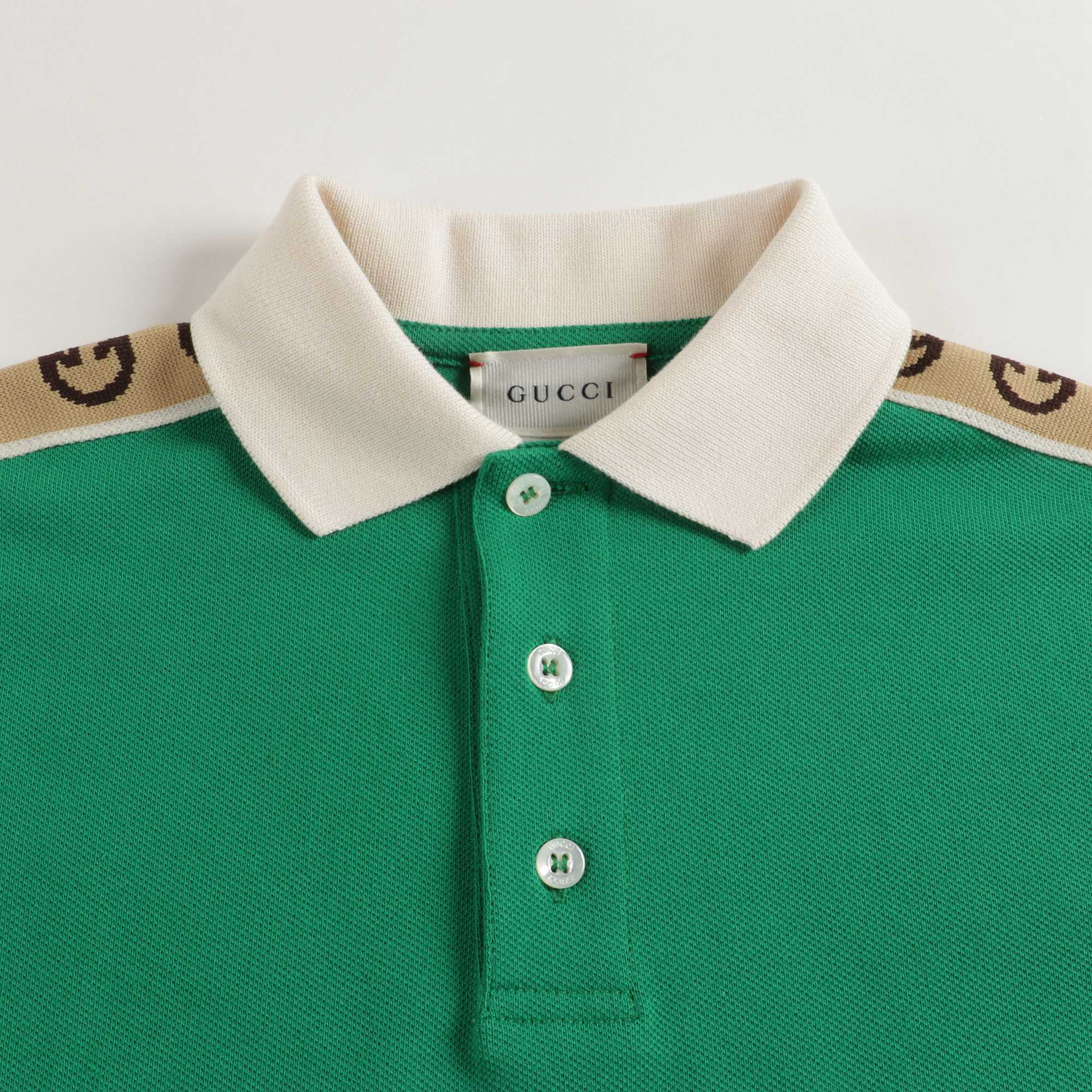 Boys Green GG Poloshirt