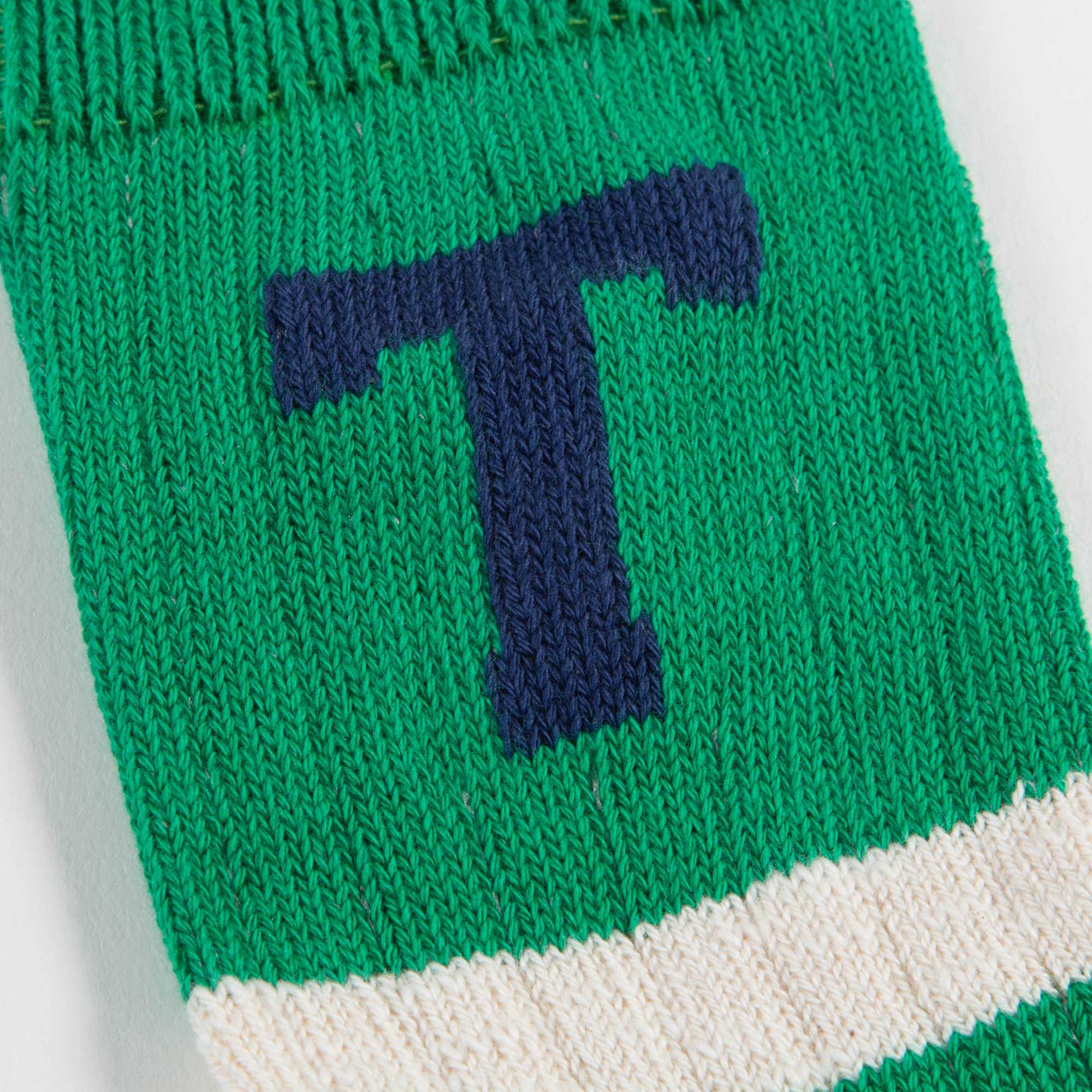 Girls & Boys Green Grass Cotton Socks