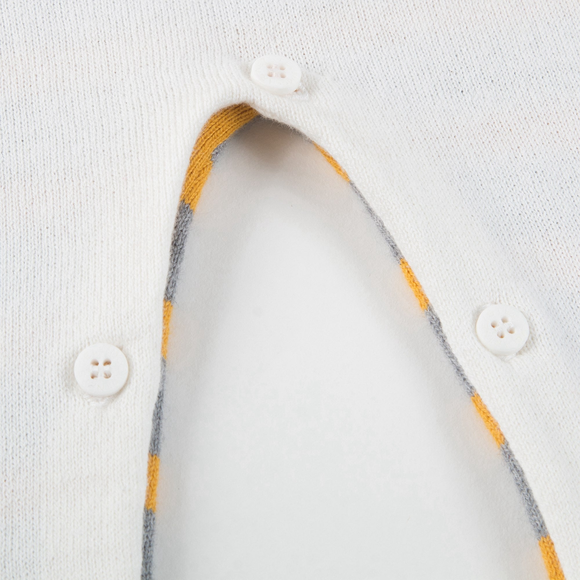 Baby Boys White Cotton Knitted Babygrow
