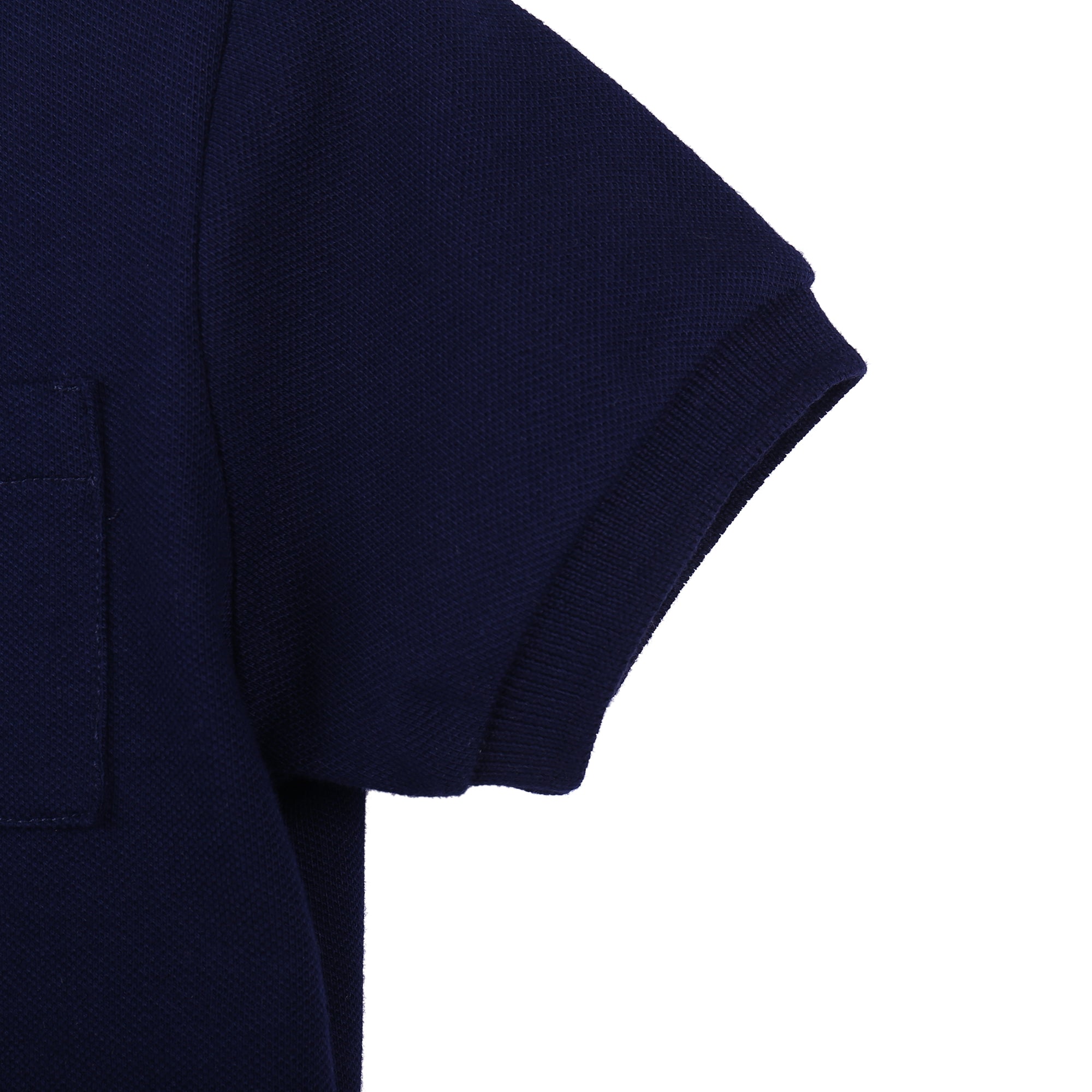 Boys Navy Blue Cotton Polo Shirt