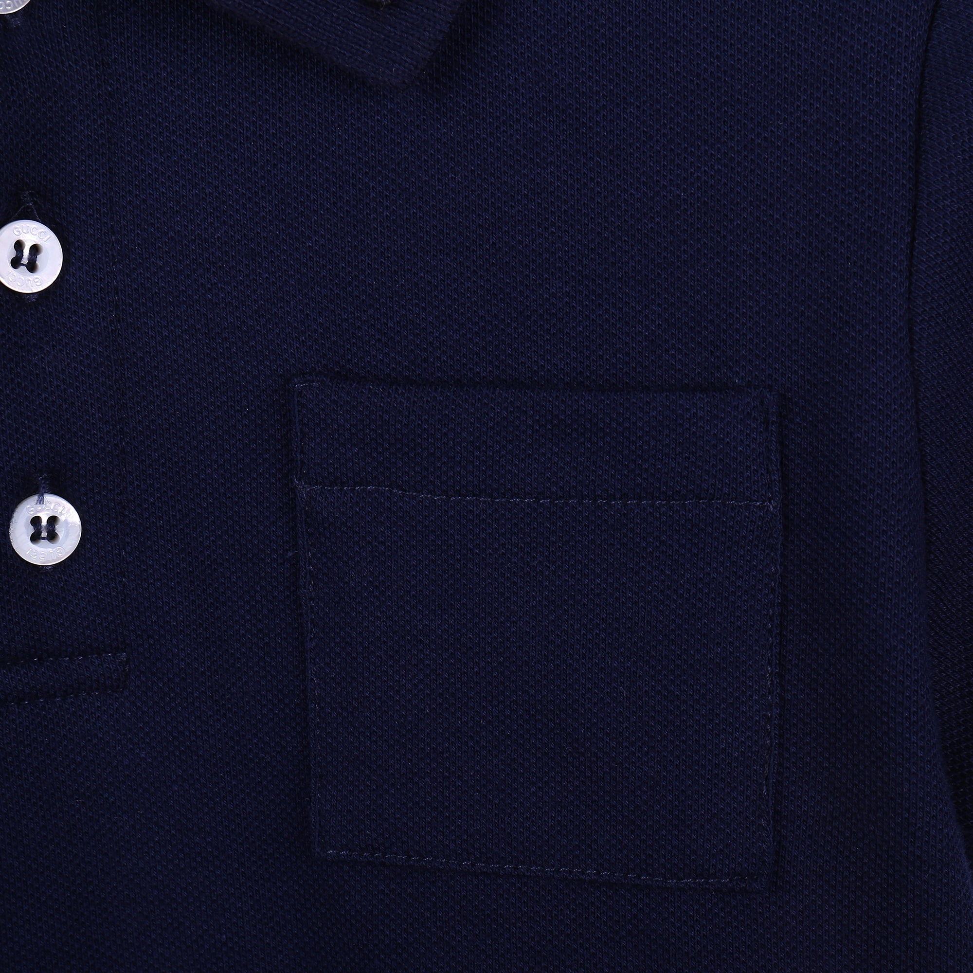Boys Navy Blue Cotton Polo Shirt