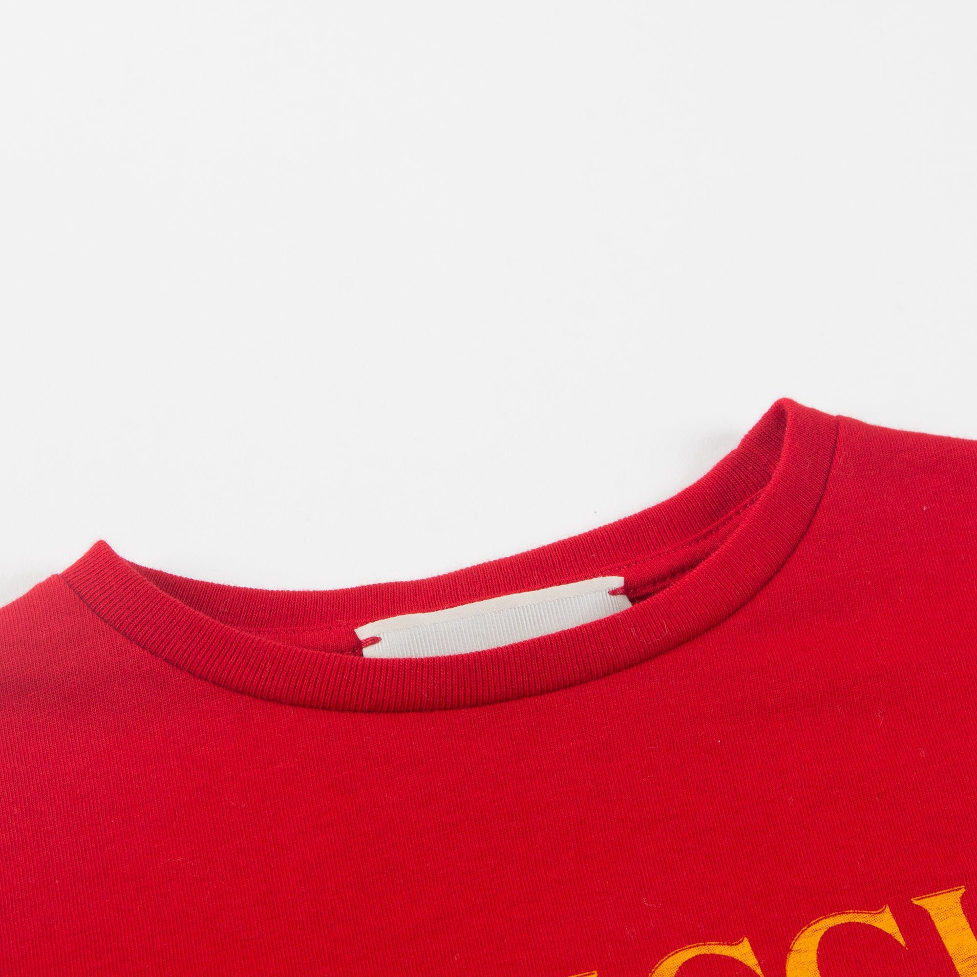 Boys Red "GG" Cotton T-shirt