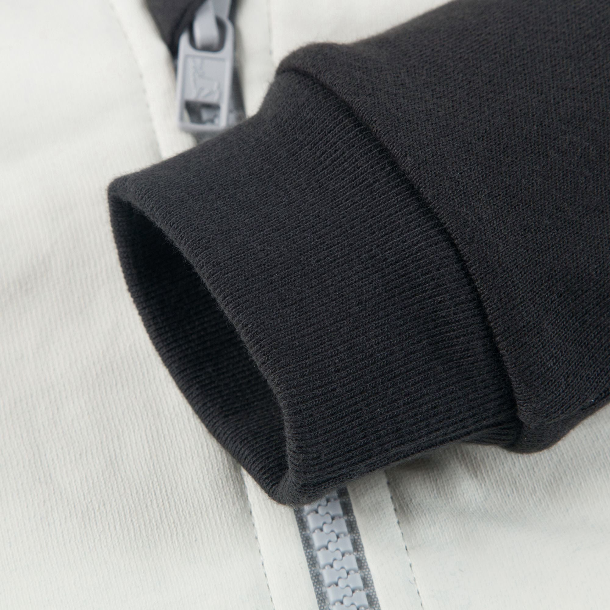 Baby Boys Grey Penguin Cotton Zip-up Top