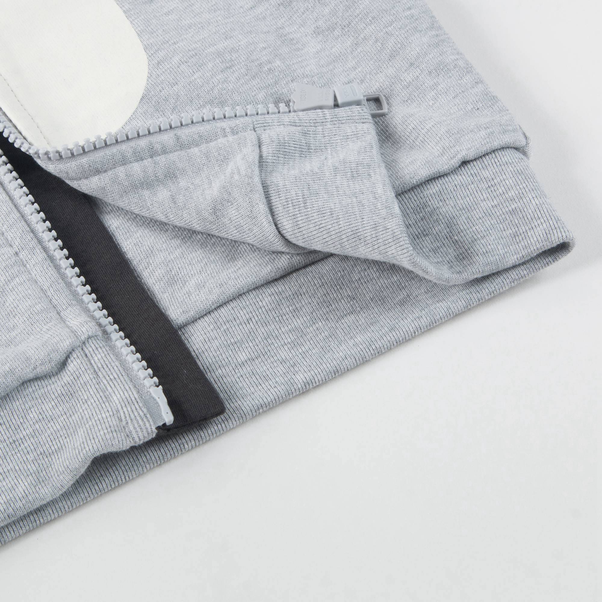 Baby Boys Grey Penguin Cotton Zip-up Top