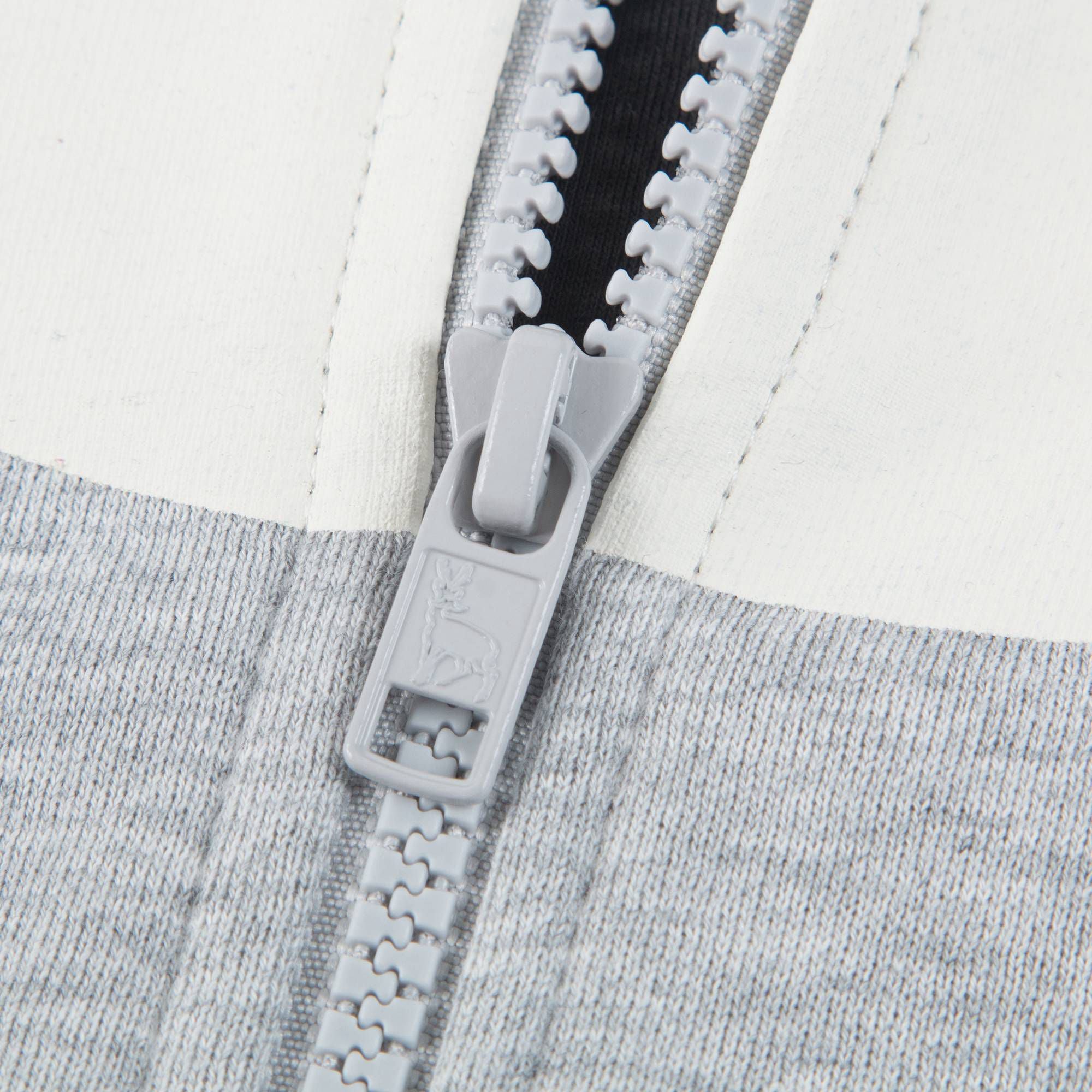 Baby Boys Grey Penguin Cotton Zip-up Top