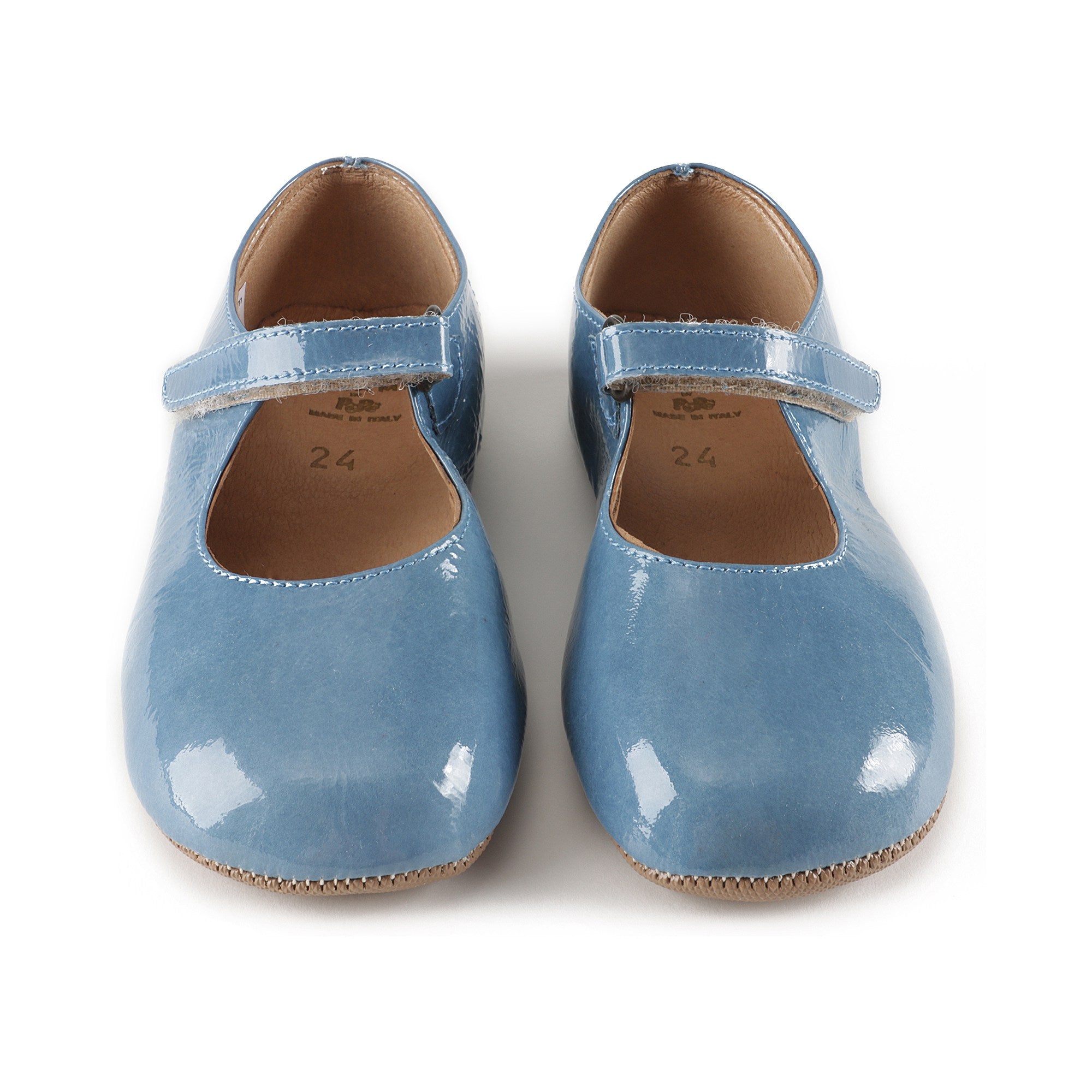 Chaussures en cuir bleu pour filles