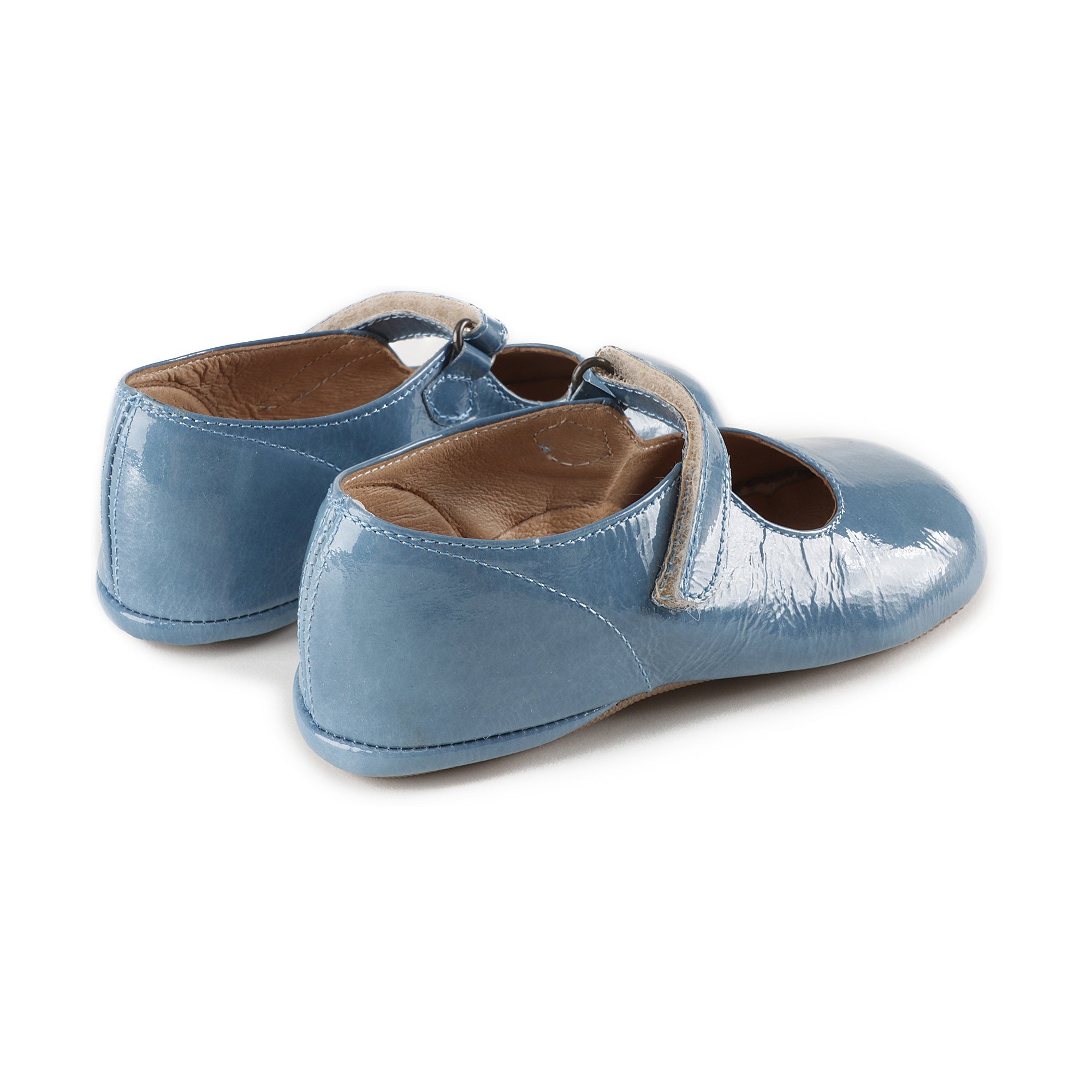 Chaussures en cuir bleu pour filles