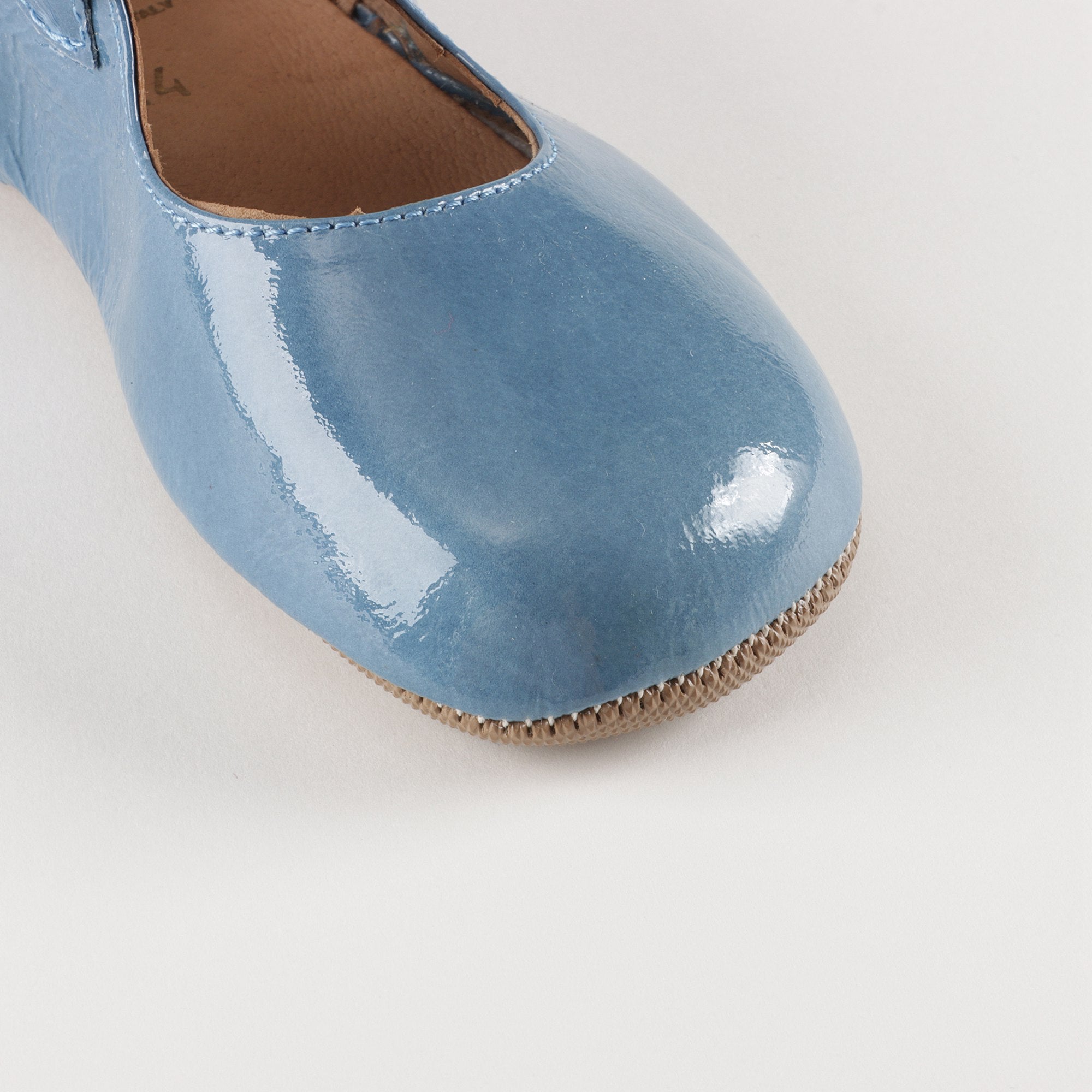 Chaussures en cuir bleu pour filles