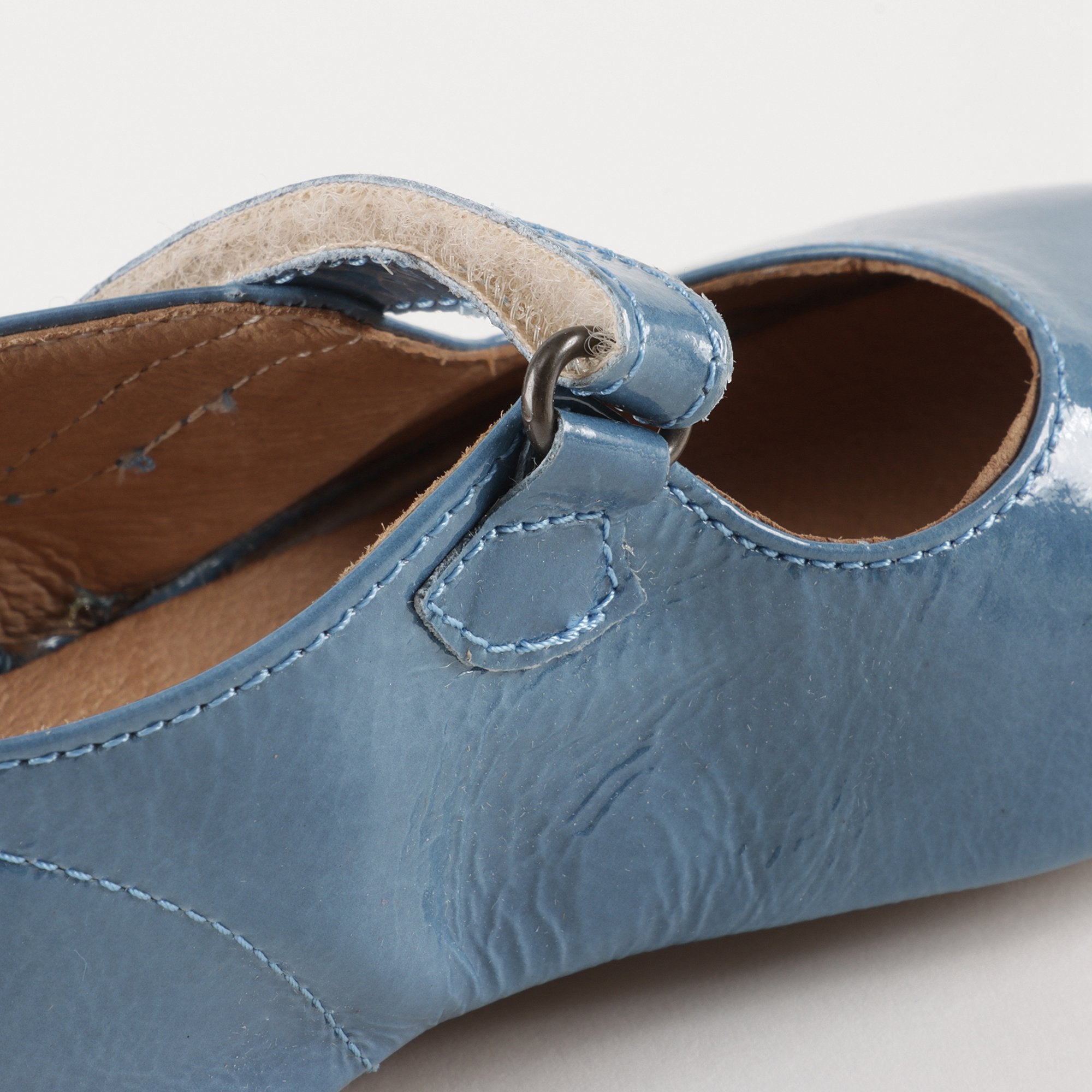 Chaussures en cuir bleu pour filles