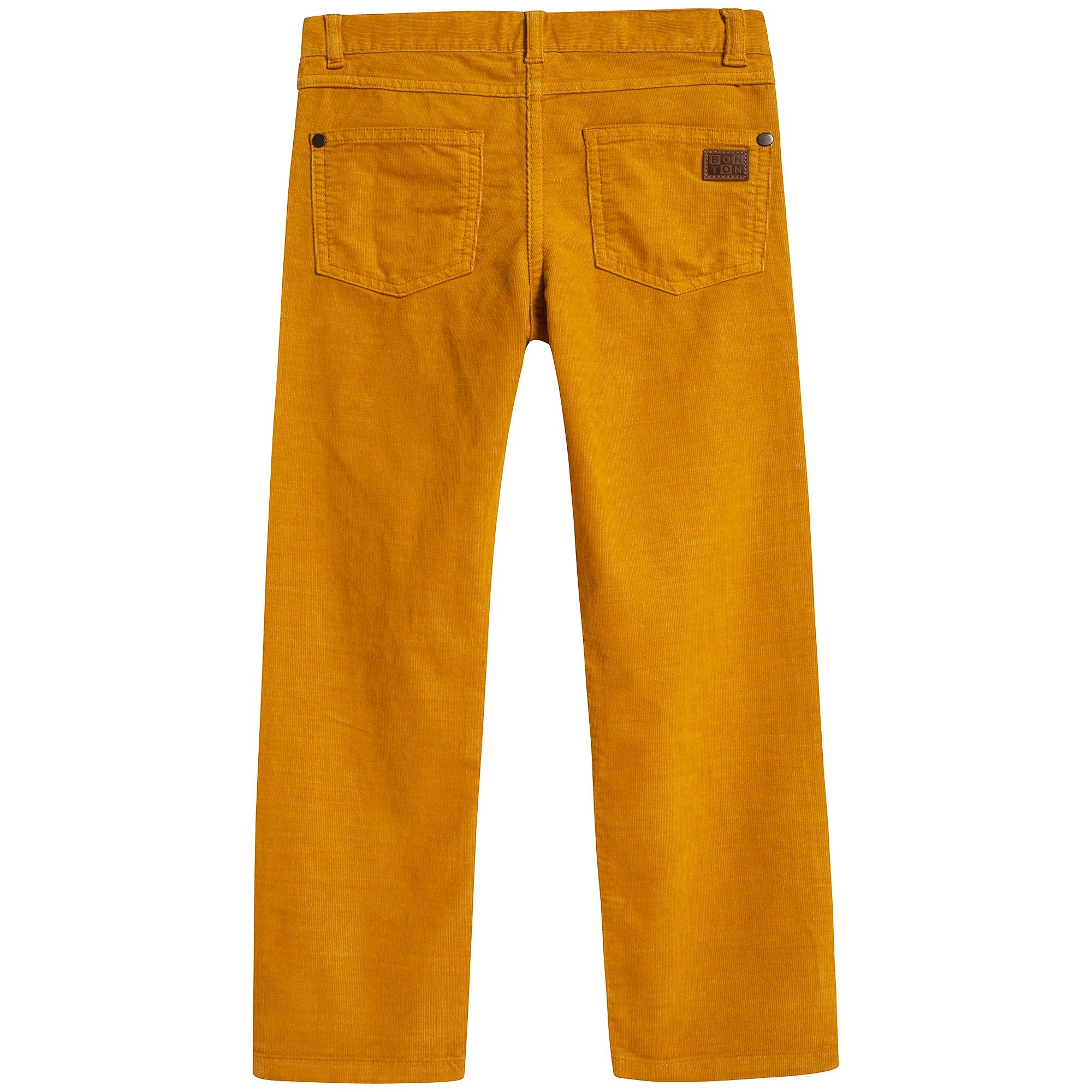Girls Yellow Cotton Trousers