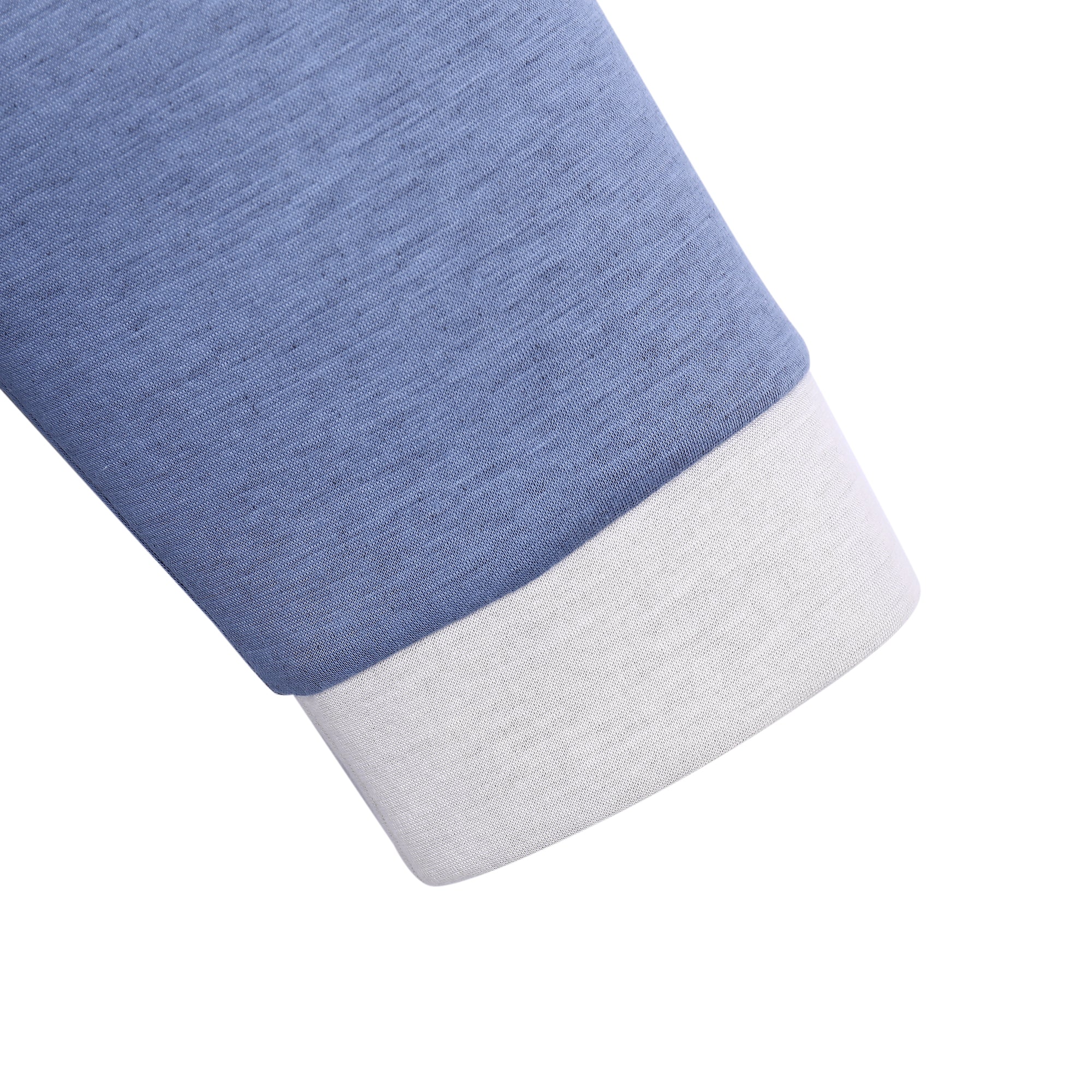 Baby Girls Blue Sweatshirt With Collar Trim