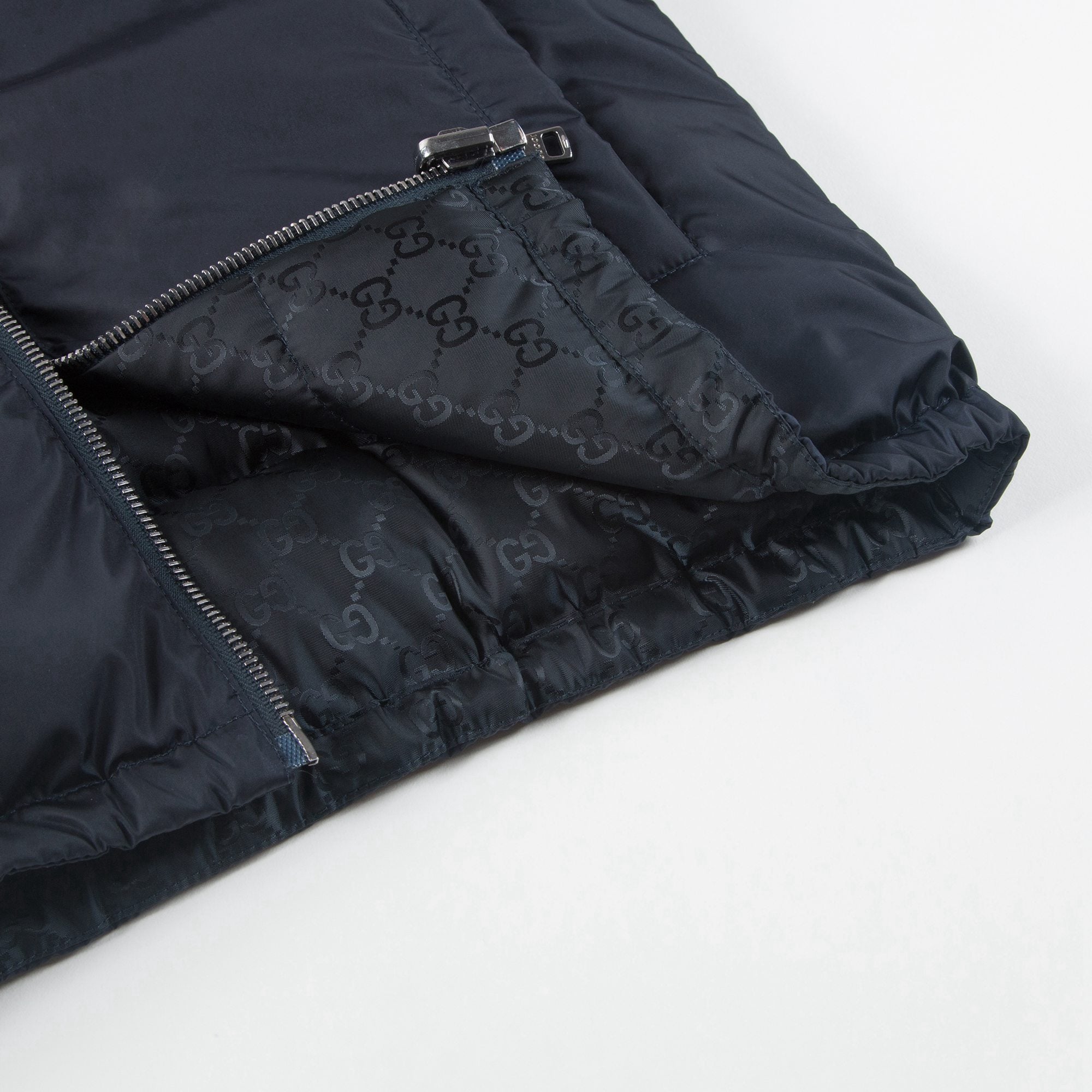 Boys Blue Reversible Down Coat