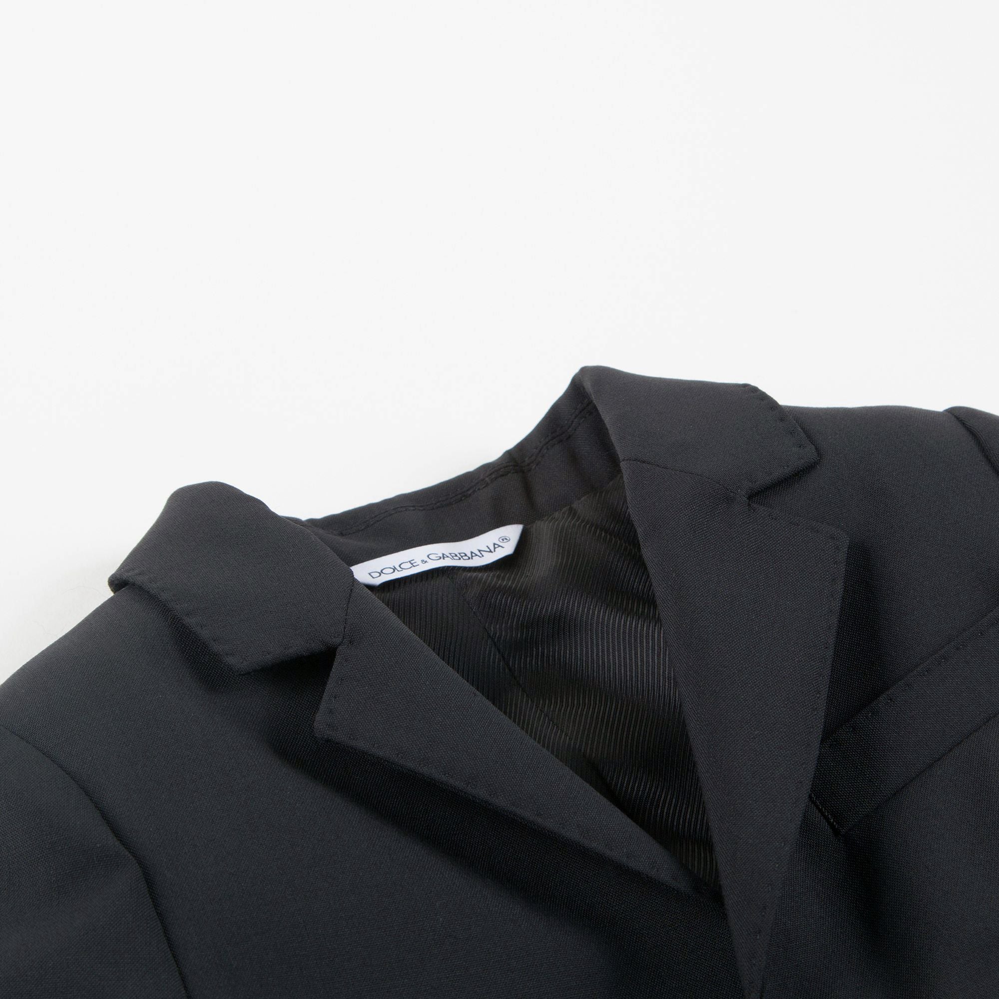 Baby Boys Black Wool Tuxedo