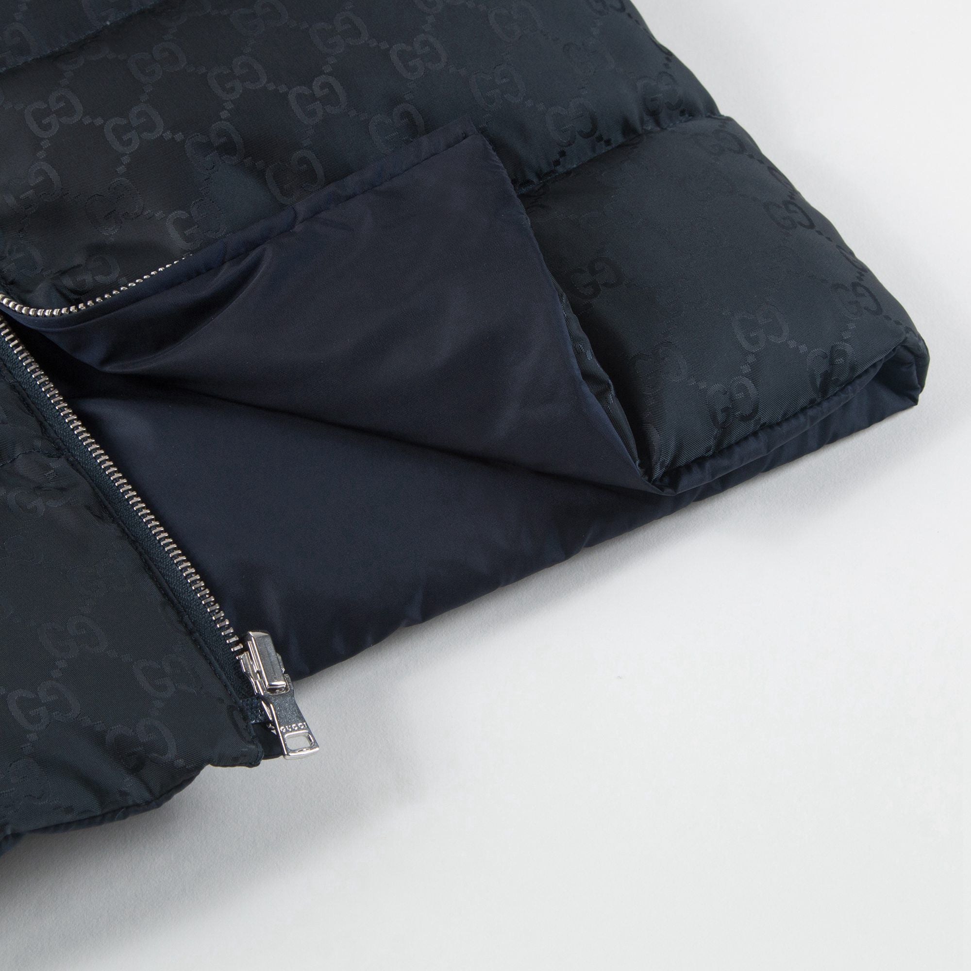 Baby Boys Blue Reversible Down Coat