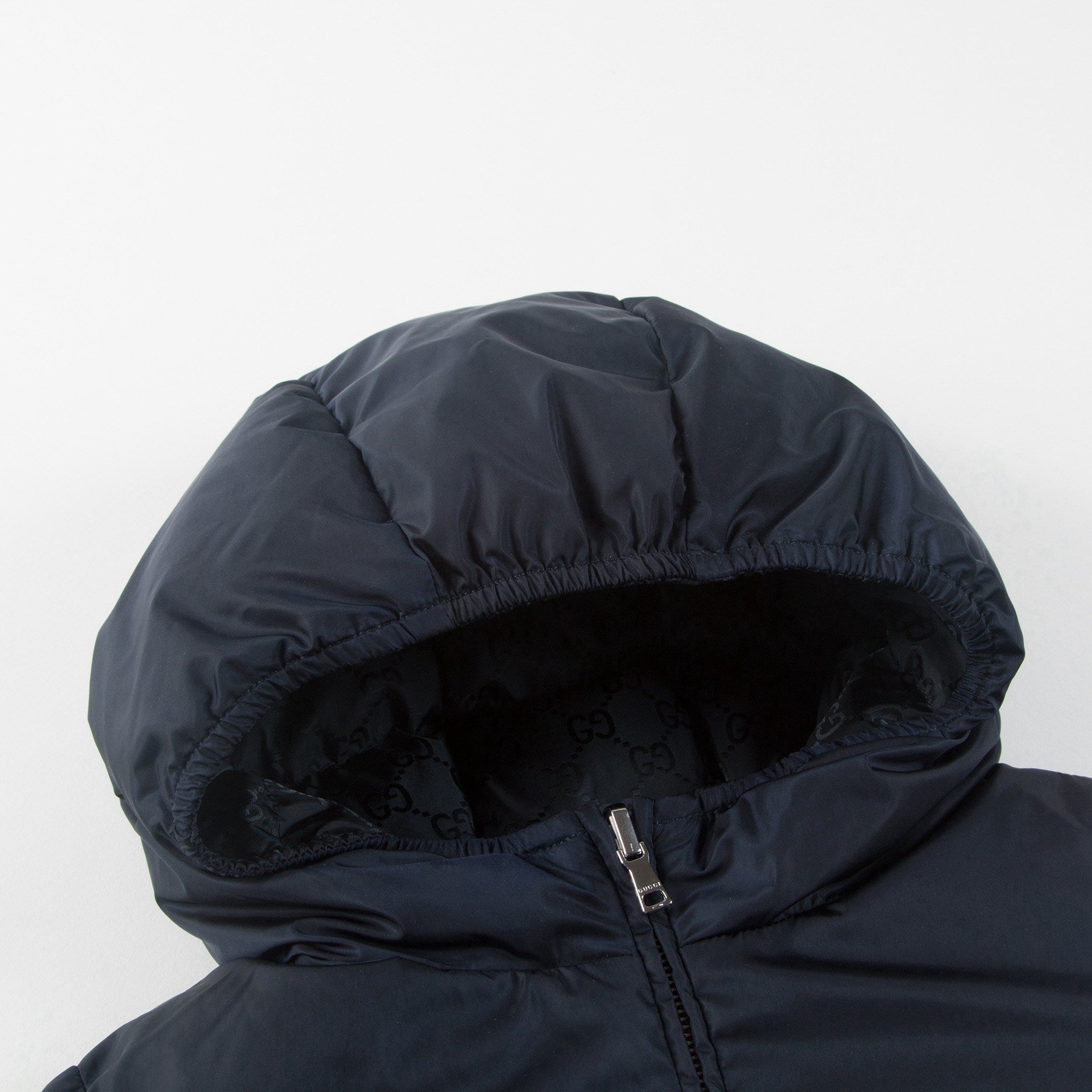 Baby Boys Blue Reversible Down Coat