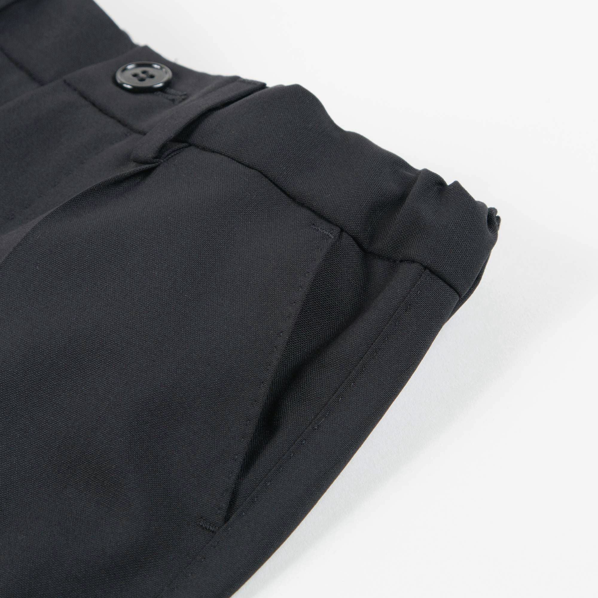 Baby Boys Black Wool Tuxedo