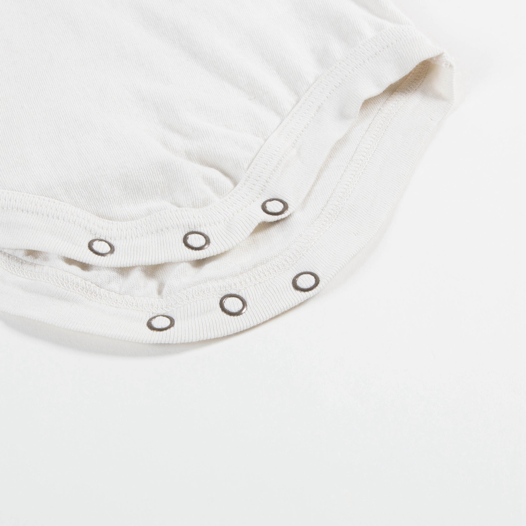 Baby Raw White Peach Cotton Babysuit