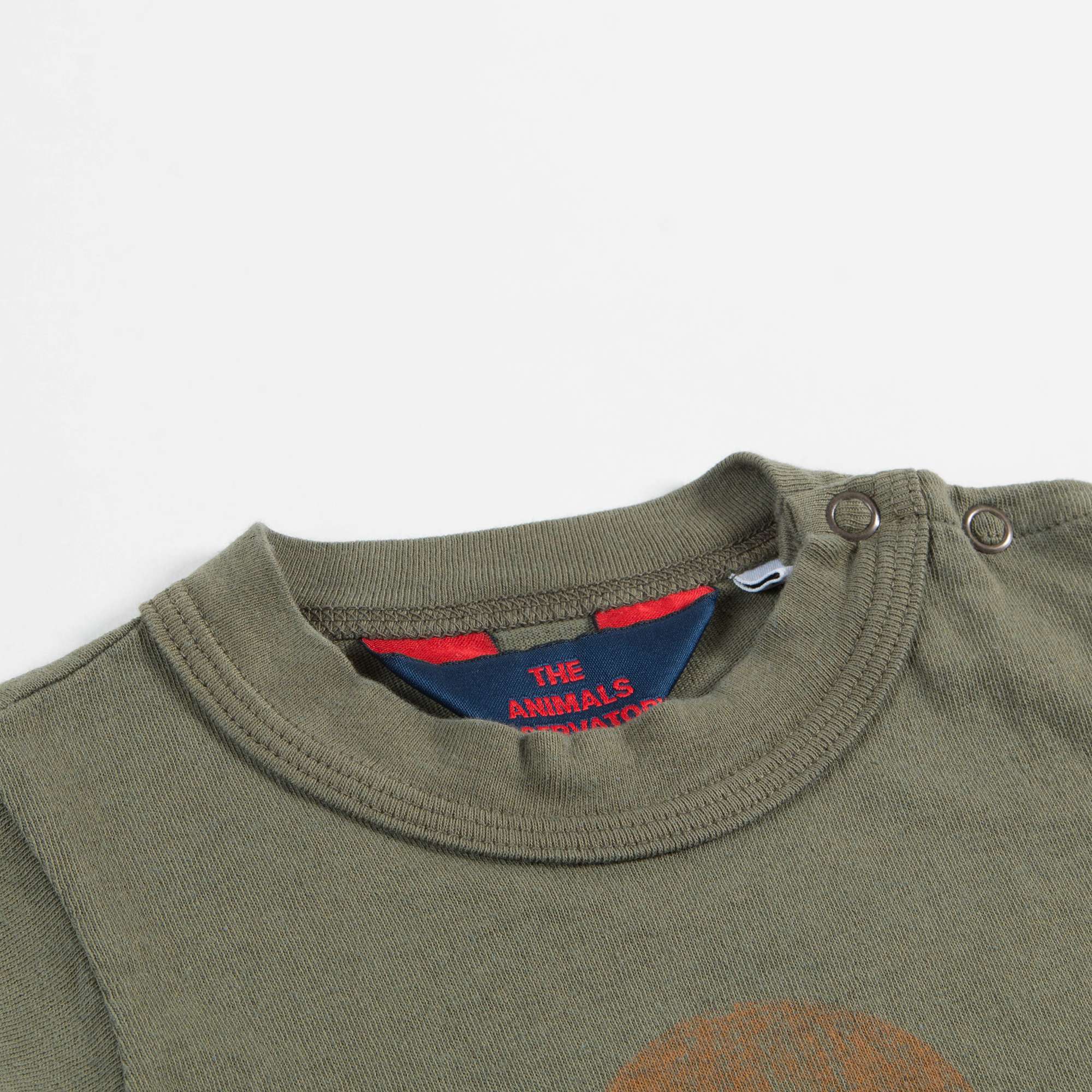 Baby Military Green Tao Bust  Cotton  Babysuit