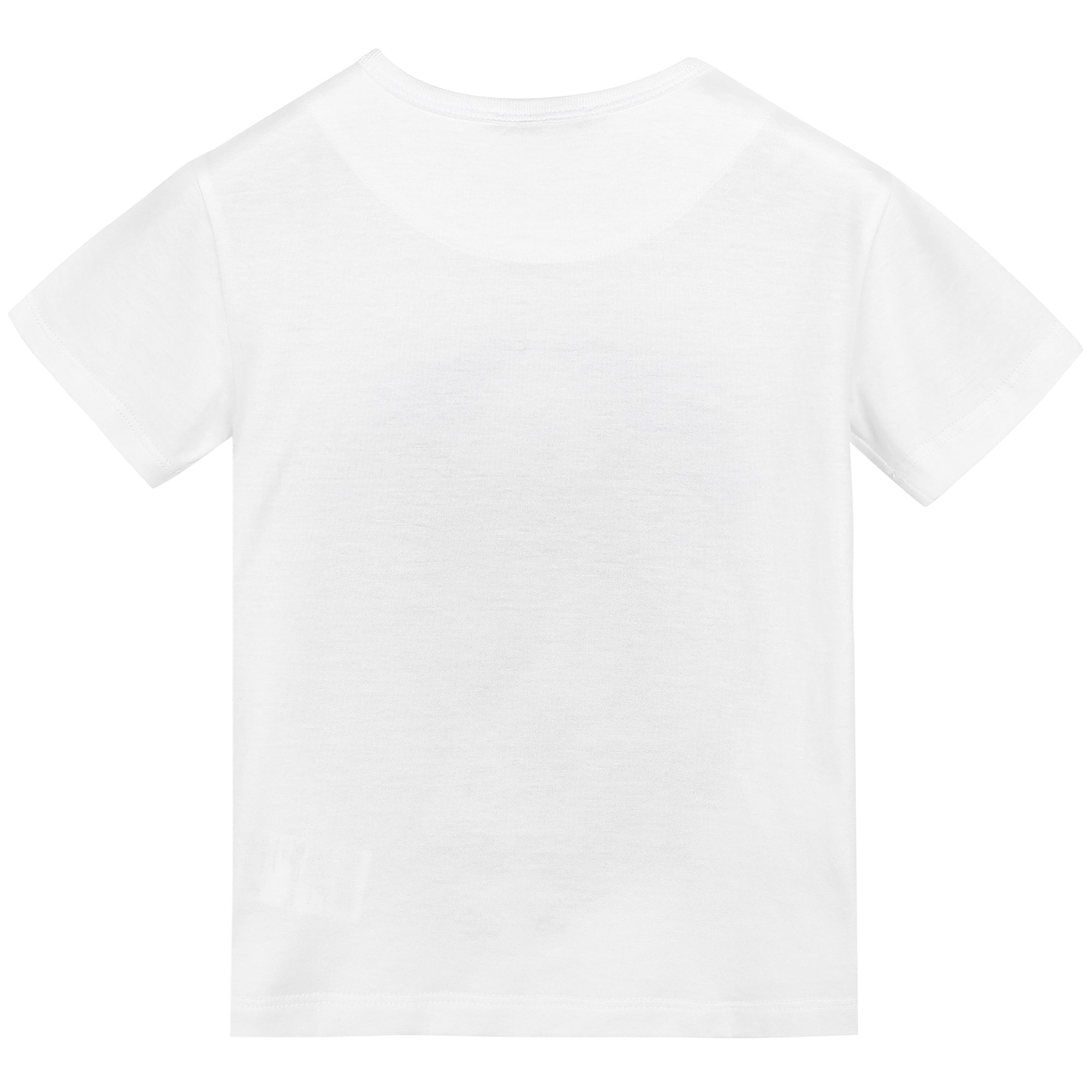 Boys White Cotton T-shirt